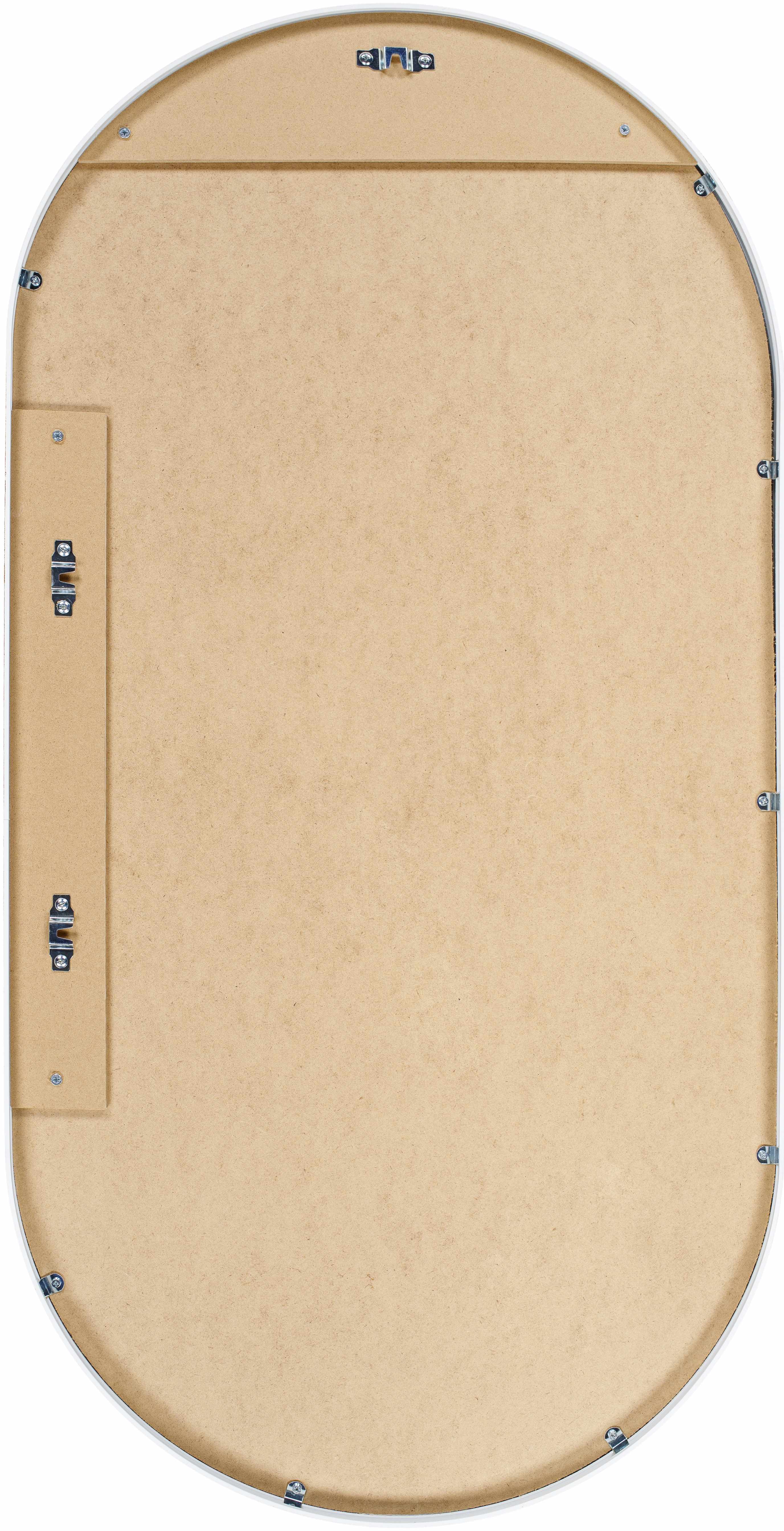 Hagenburg White Iron Frame Mirror-2