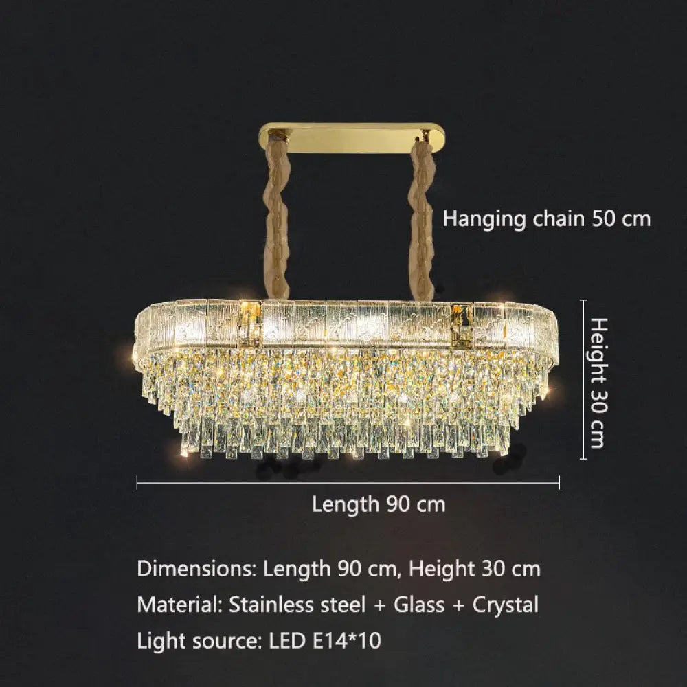 High Crystal Chandelier | Modern Hotel & Villa Lighting