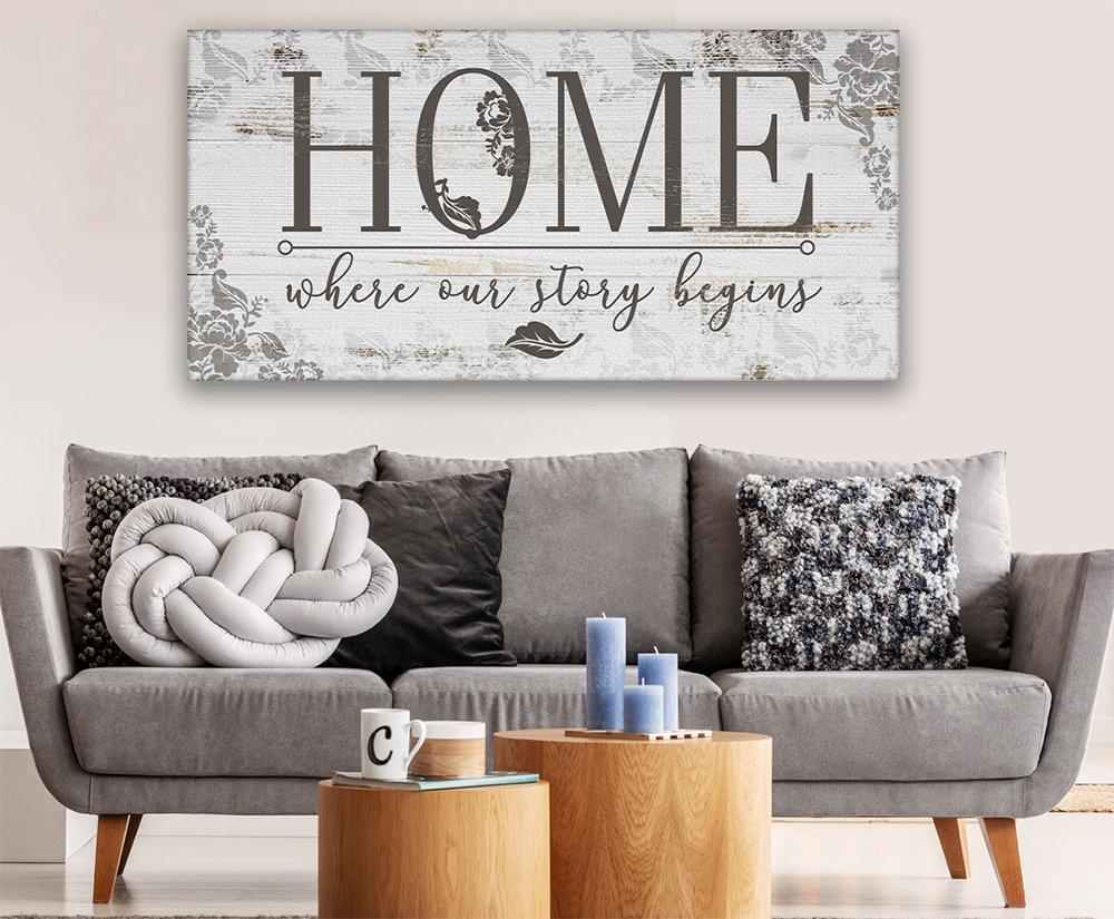 Home Where Our Story Begins - Canvas