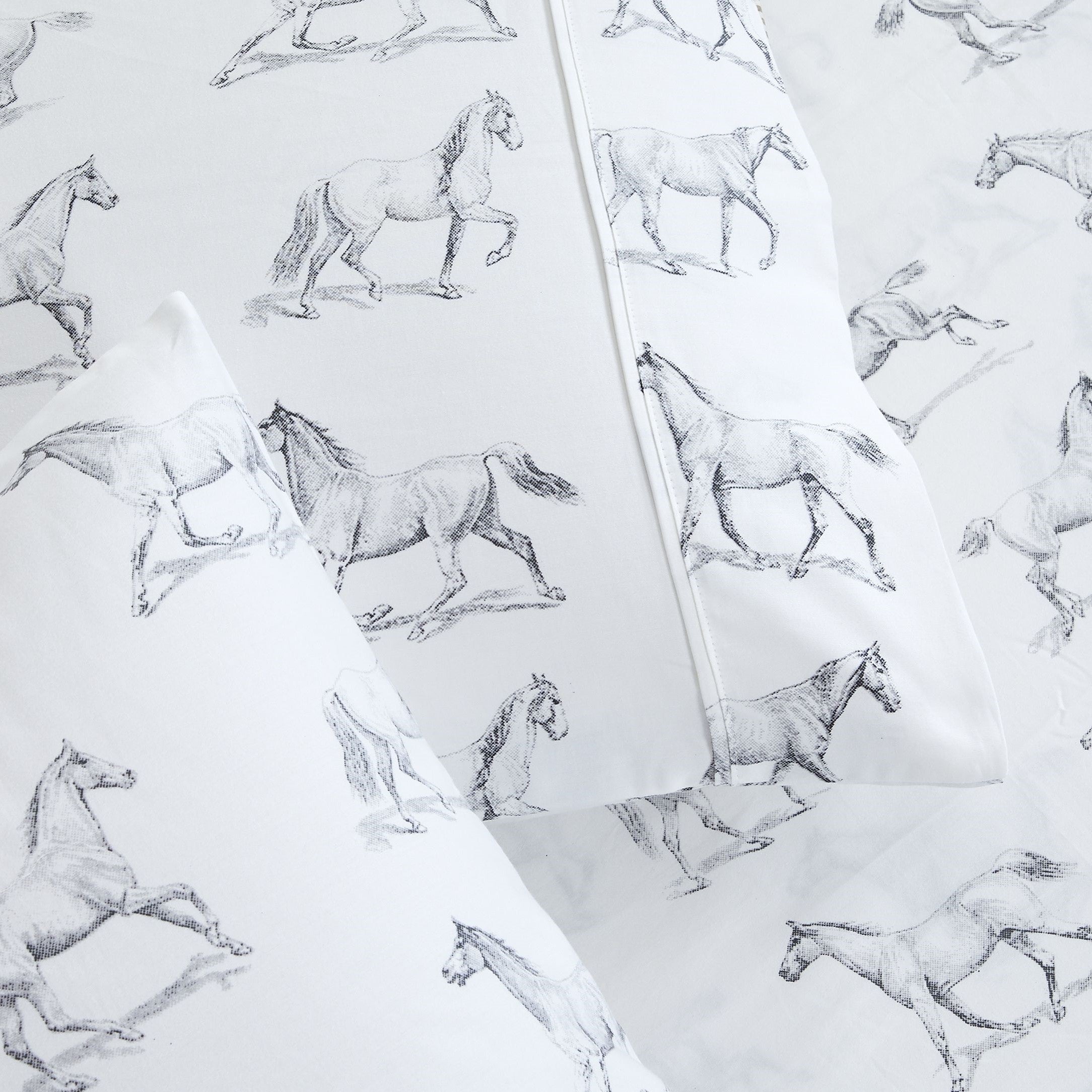 Horses Printed Sheet Set