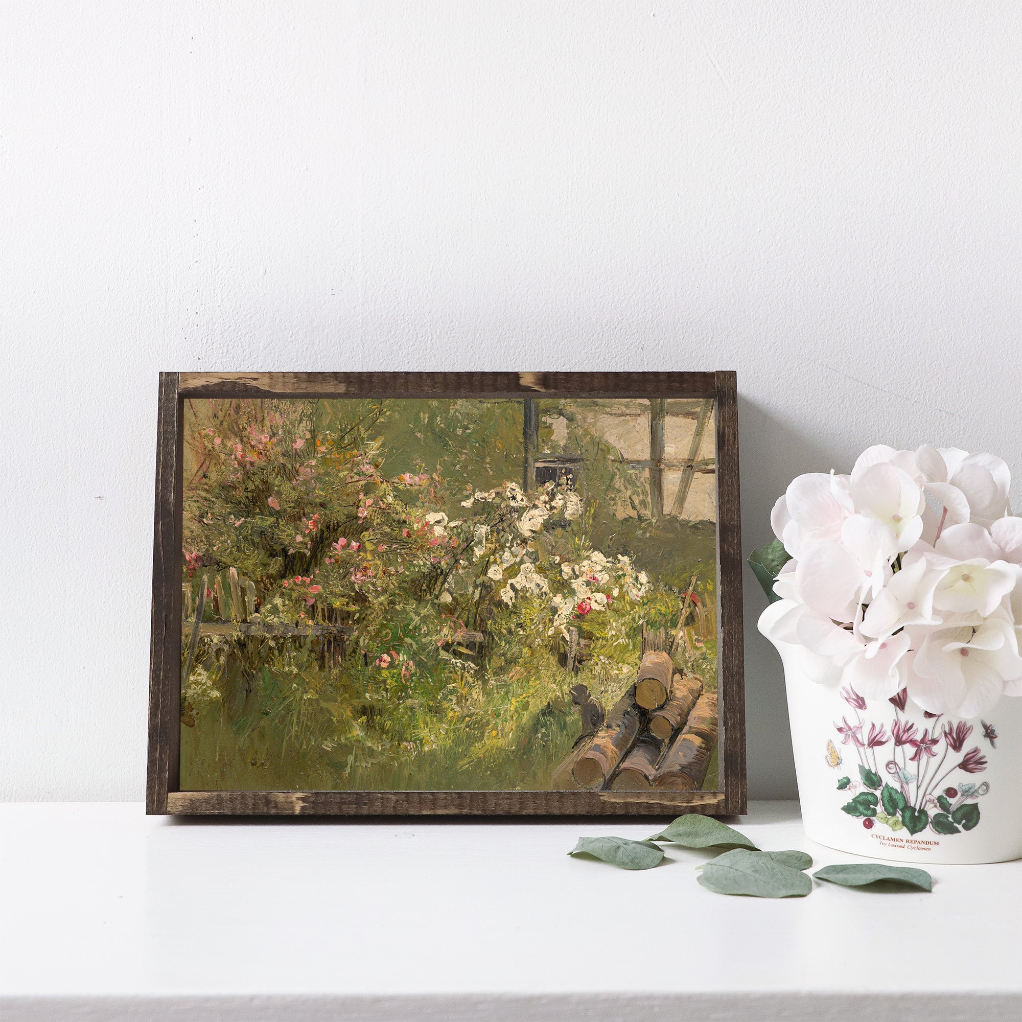 Vintage Print Framed | Blooming Garden A78-0