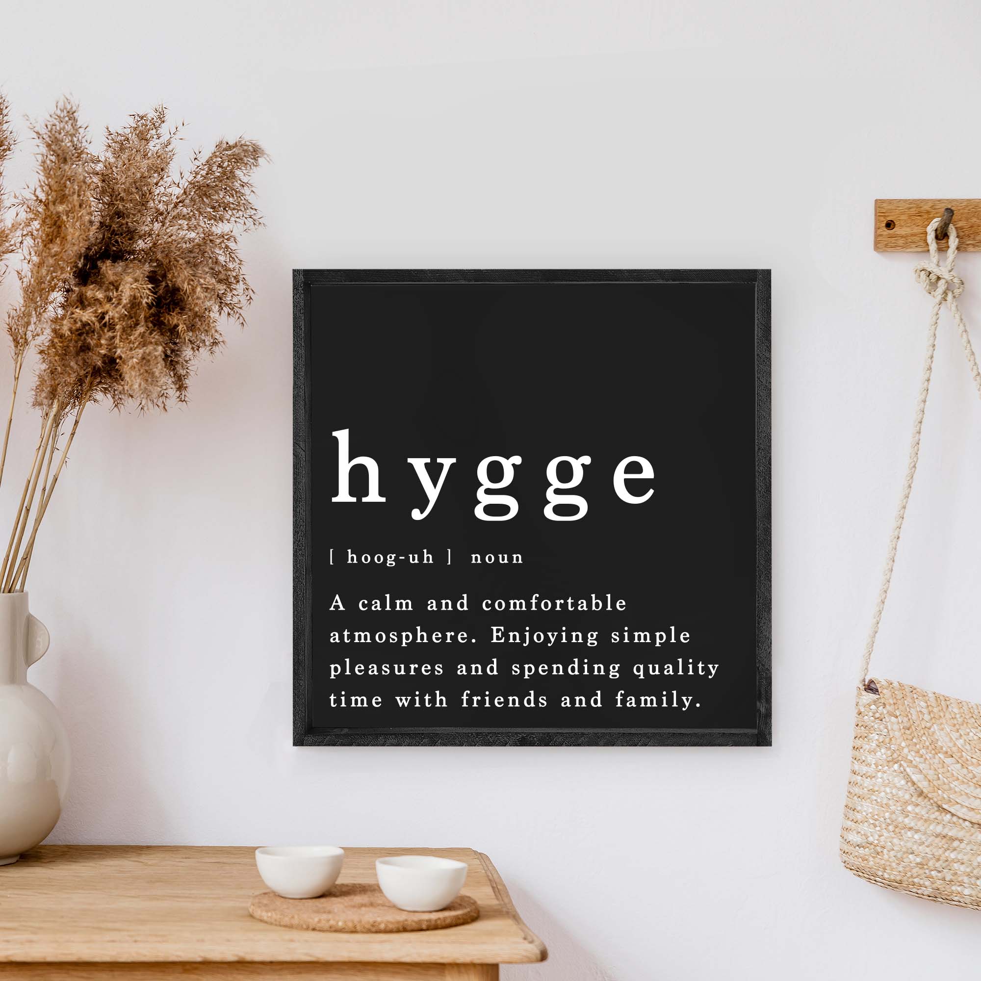 Hygge Definition Wood Sign-7