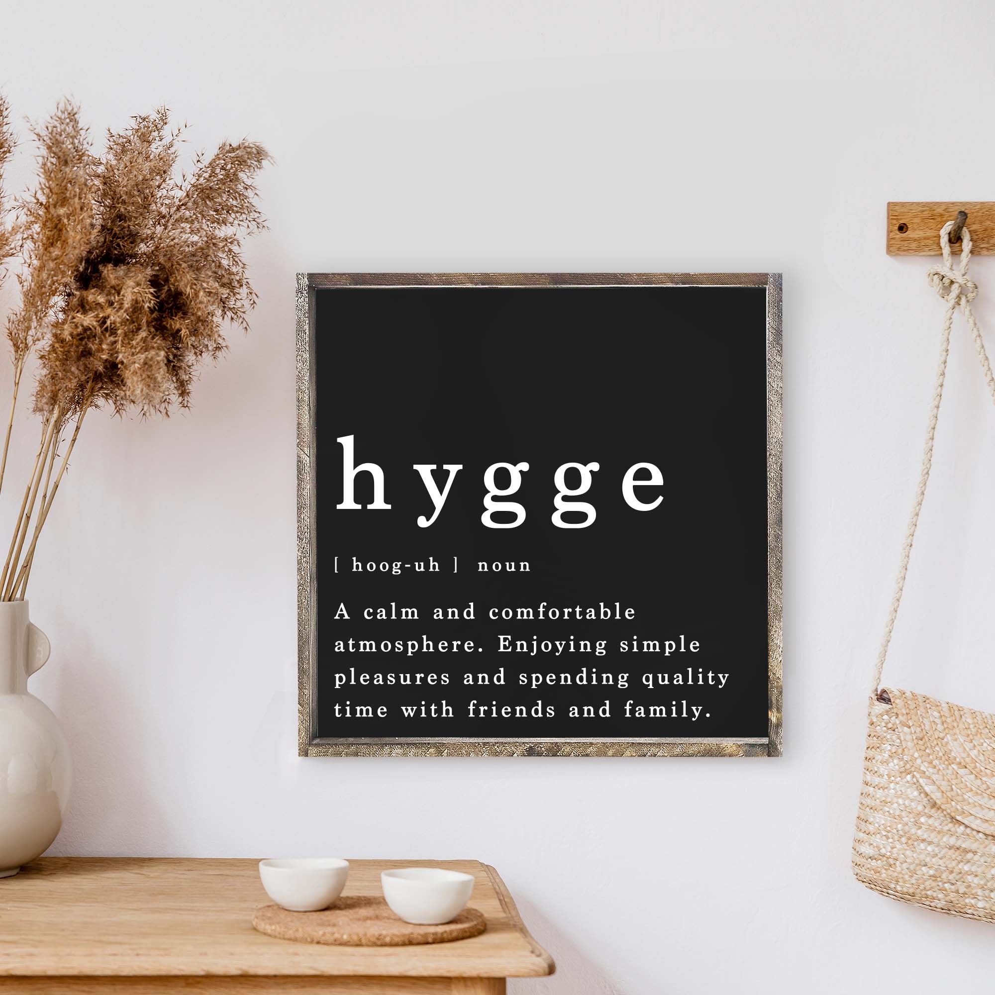 Hygge Definition Wood Sign-5