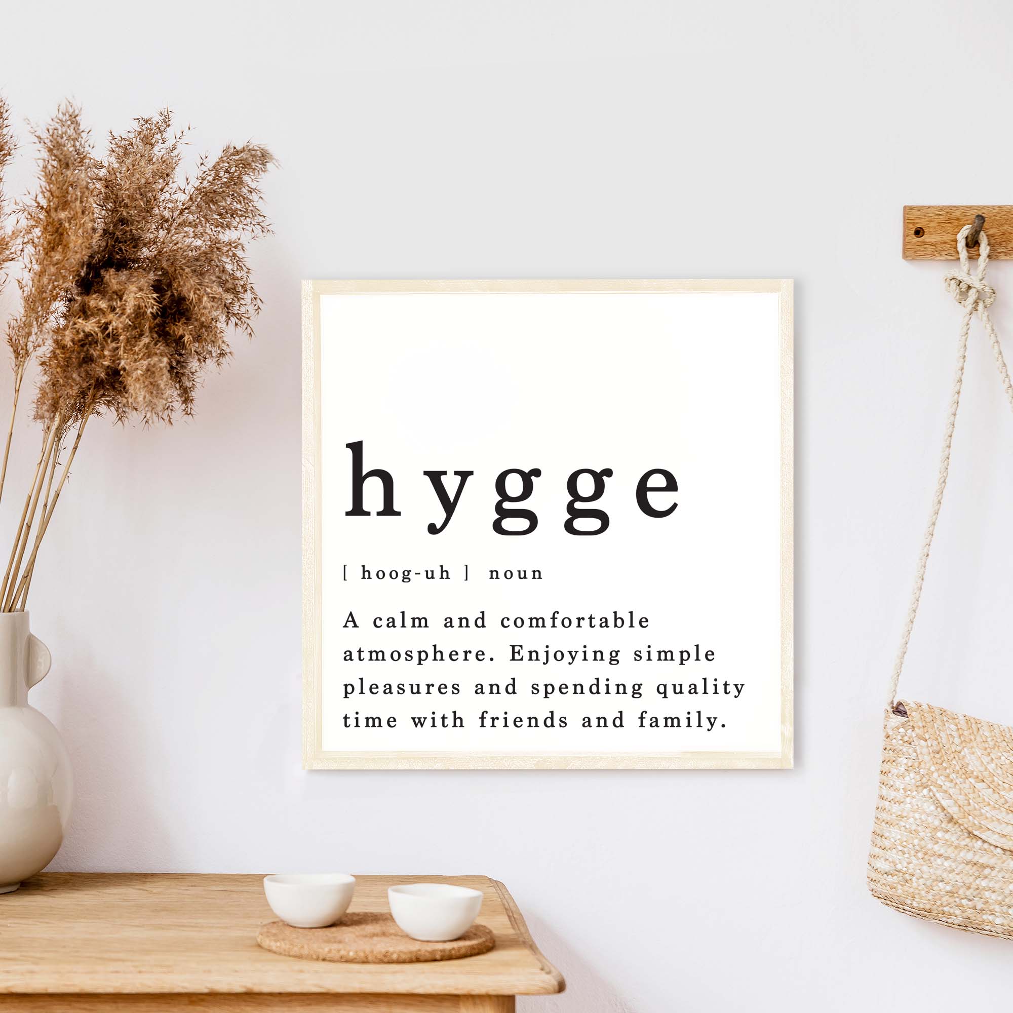 Hygge Definition Wood Sign-9