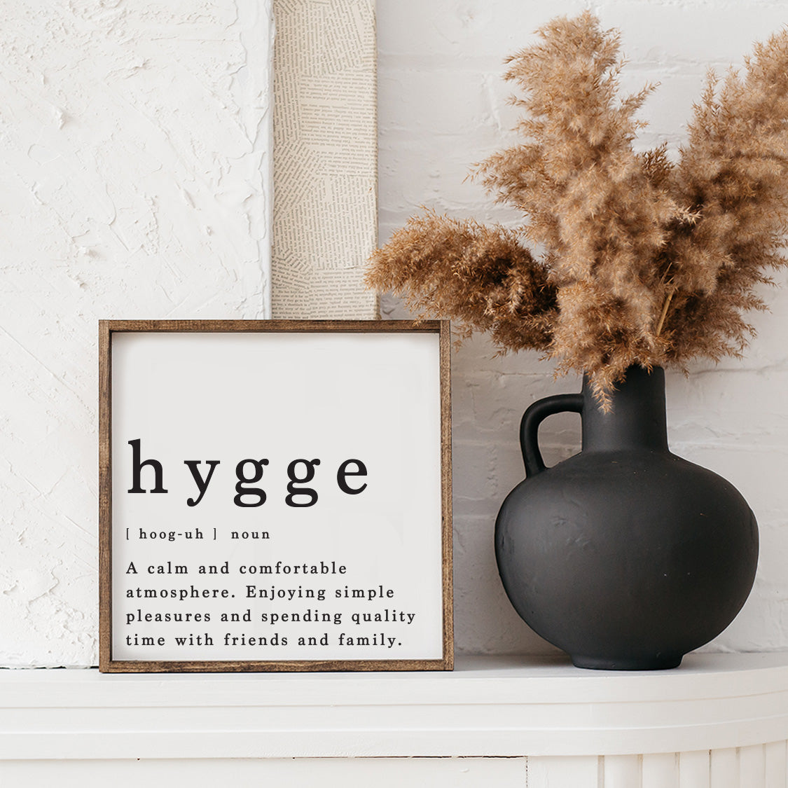 Hygge Definition Wood Sign-3