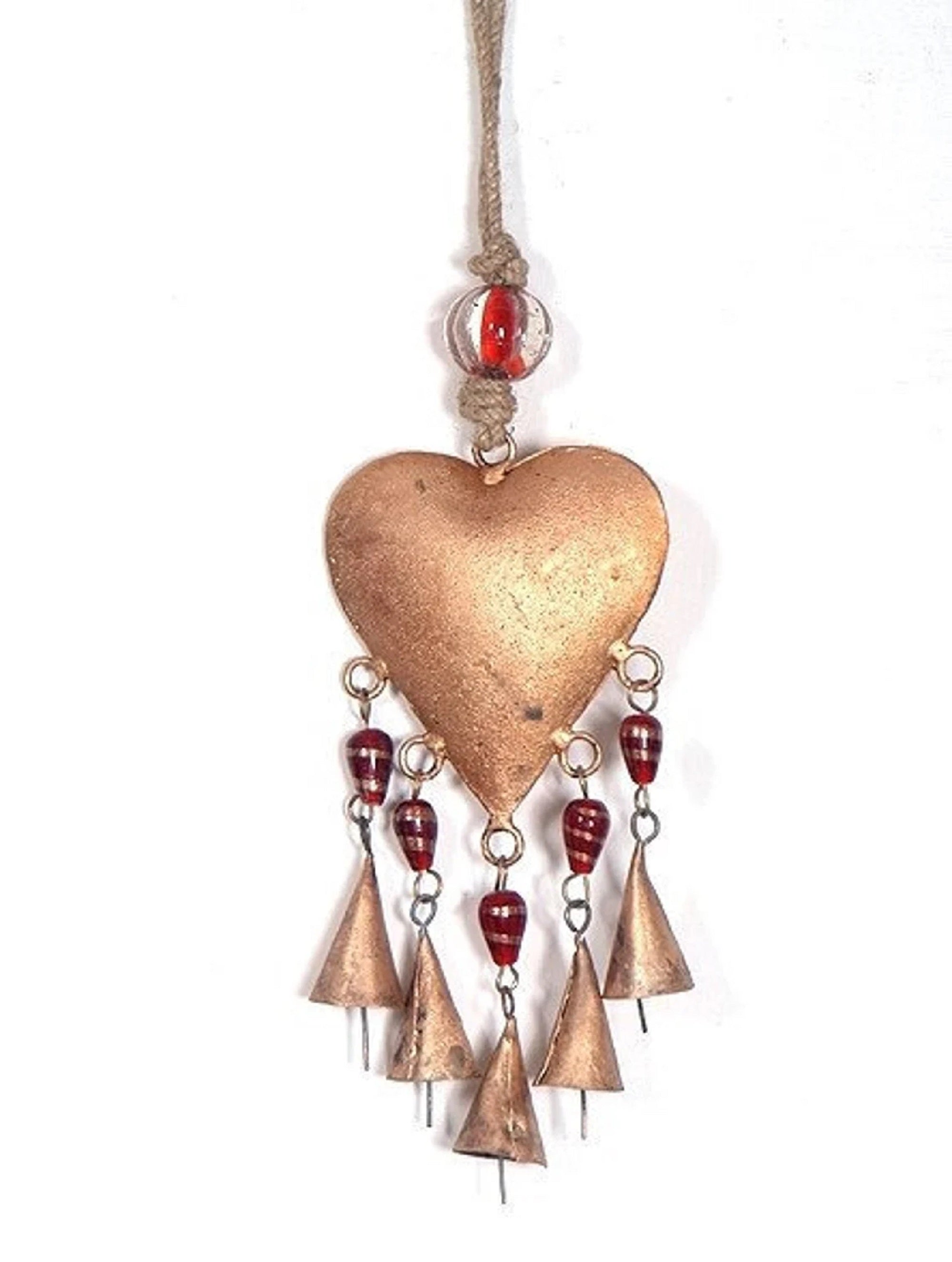 Heart Chime brass bells decorative ornaments-0