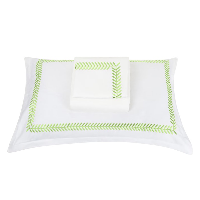 Ash Tree - Linen Cotton Embroidered Edge Duvet Cover Sets-7