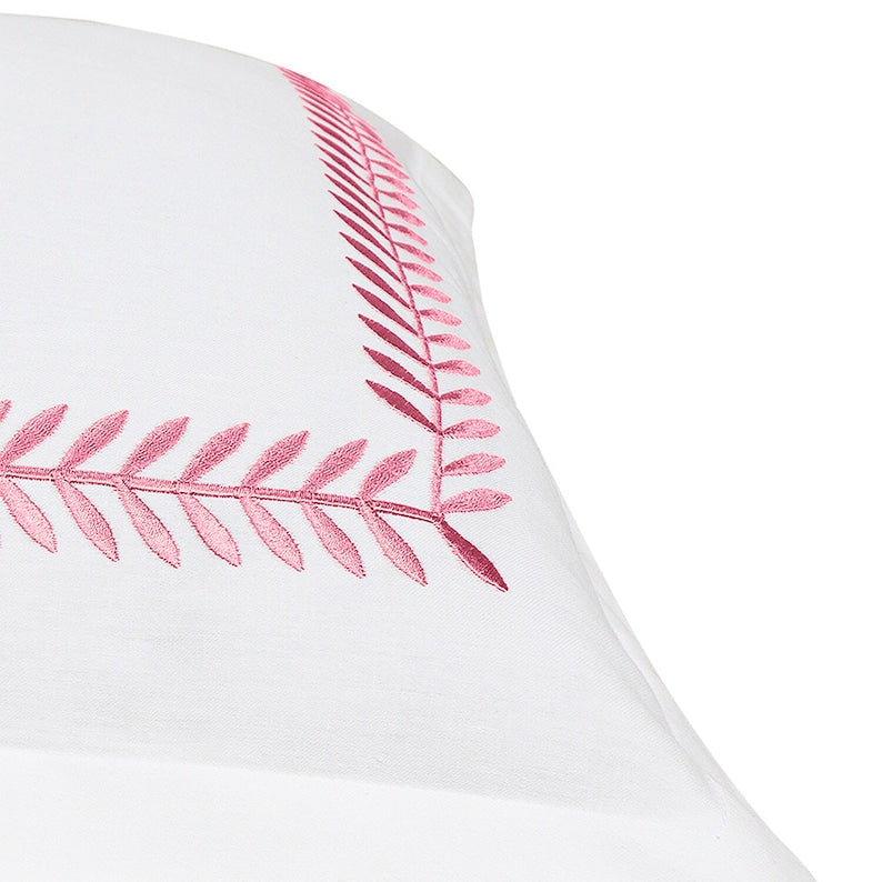 Ash Tree - Linen Cotton Embroidered Edge Duvet Cover Sets-1