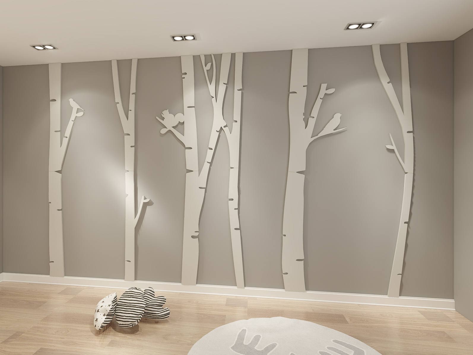 Birch Tree - 3D - Birch Tree Art - Birch Tree Wall Art - Birch Tree Decor - Birch Tree Branches - Tree Wall Art - Birch Tree - SKU:BTR3D-0