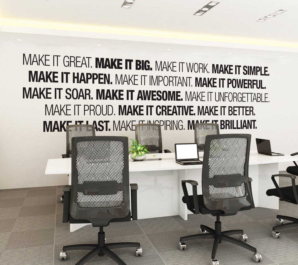 Office Wall art - Corporate - Office supplies - Office Decor - Office art - Typography Decal - Office Sticker  - Office Sign - SKU:MIB-0