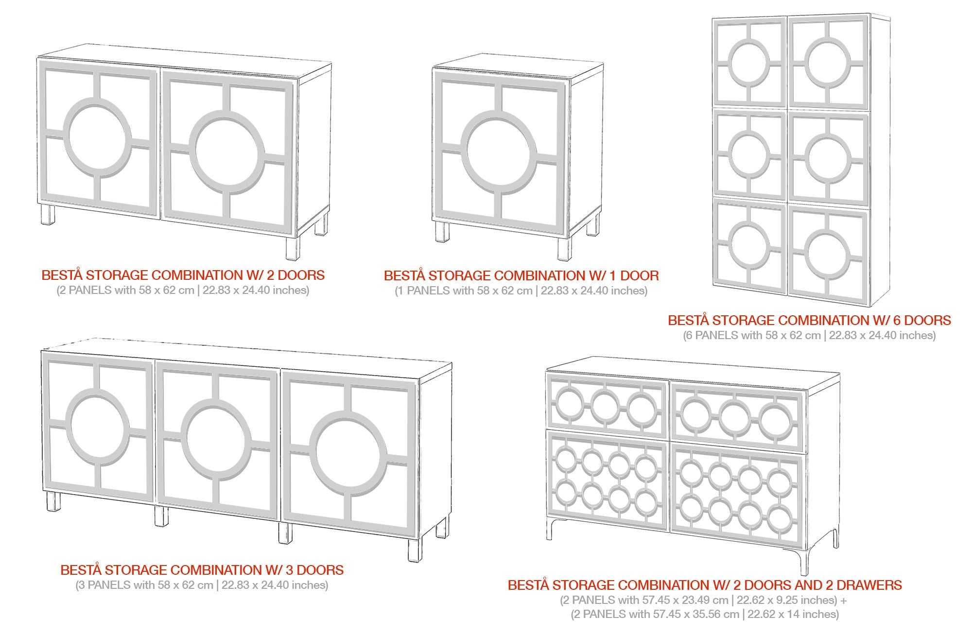 Porto, BESTA Kits, Decorative, Furniture Panels, Furniture Decor, Furniture Overlays, Fretwork Panels, Mirrored Furniture, SKU:POBE-3