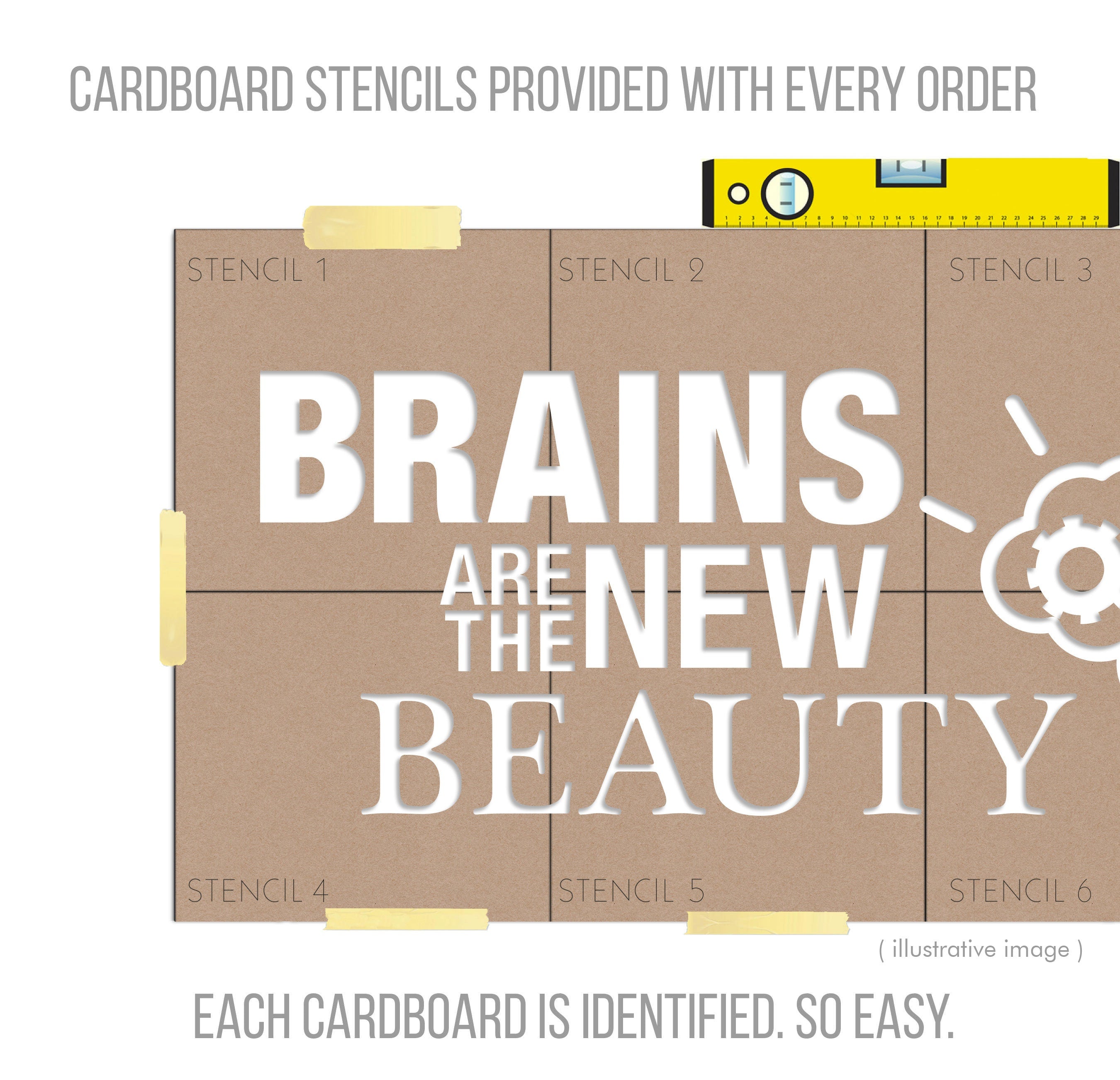 Brains are the New Beauty , for Global Offices and Receptions - Home Office - Employees Motivation - SKU:BANB-3