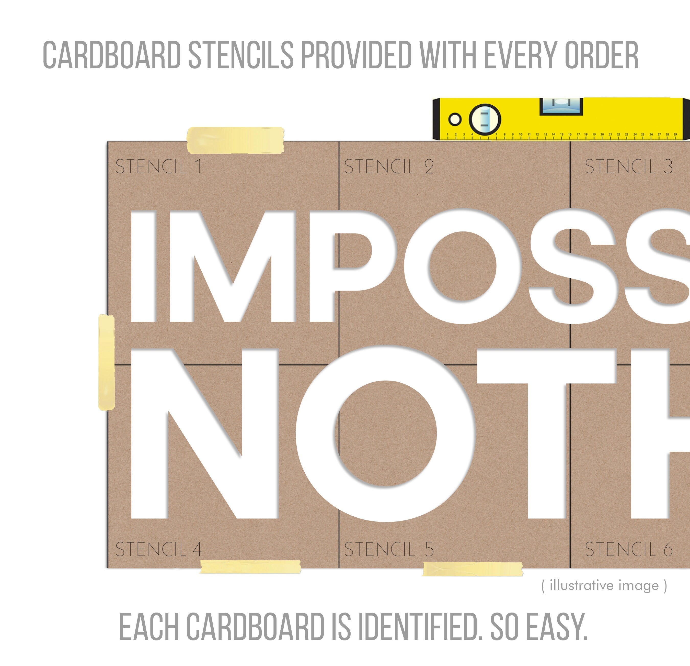 Impossible Is Nothing, Office Wall Art, Corporate, Office Supplies, Office Decor, Office Art, Office Sticker, Office Sign, Office - SKU:IIN-2