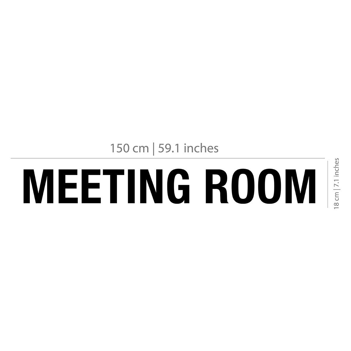 Meeting Room, Office Sign, Typography, Inspirational, Motivational,  Wall Decore, Wall Phrase, SKU:MR3D-1