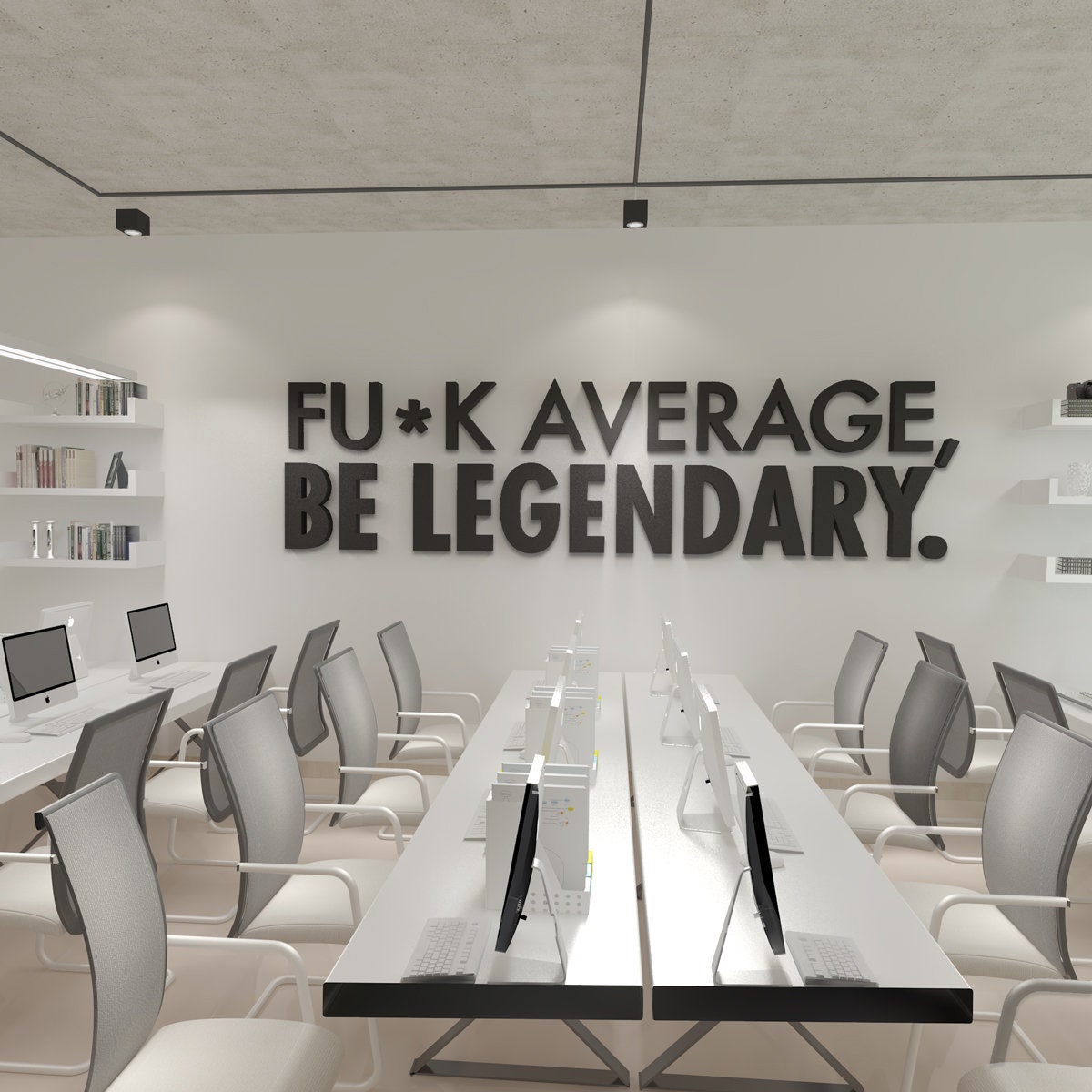 Be Legendary Workplace wall art , Functional Office Décor , Cool Offices, Workplace Decor SKU:AVLEGE-0