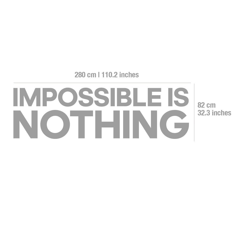 Impossible Is Nothing, Office Wall Art, Corporate, Office Supplies, Office Decor, Office Art, Office Sticker, Office Sign, Office - SKU:IIN-1