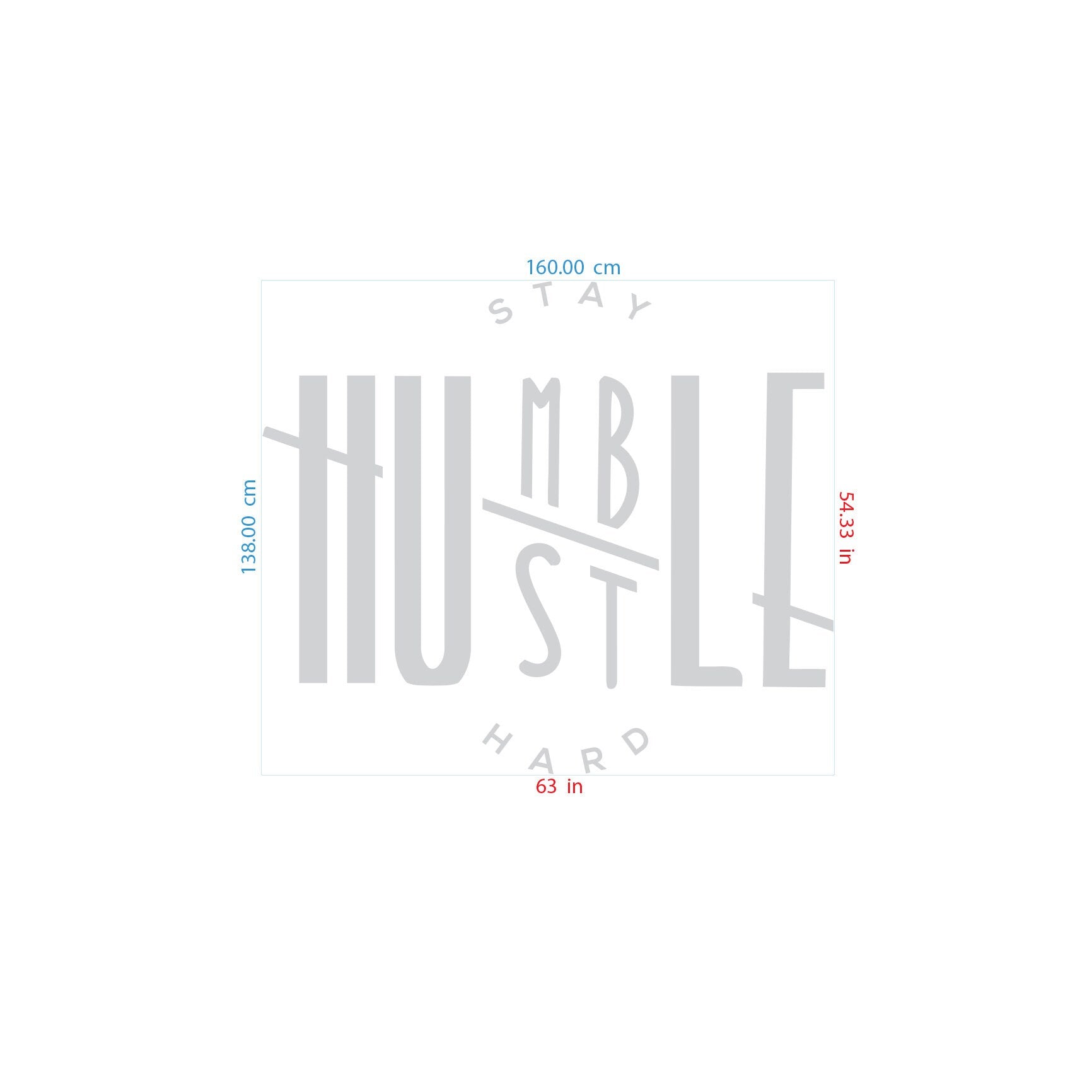 Stay Humble , Hustle Hard , Dimensional letters business office Quote - SKU:STHH-3