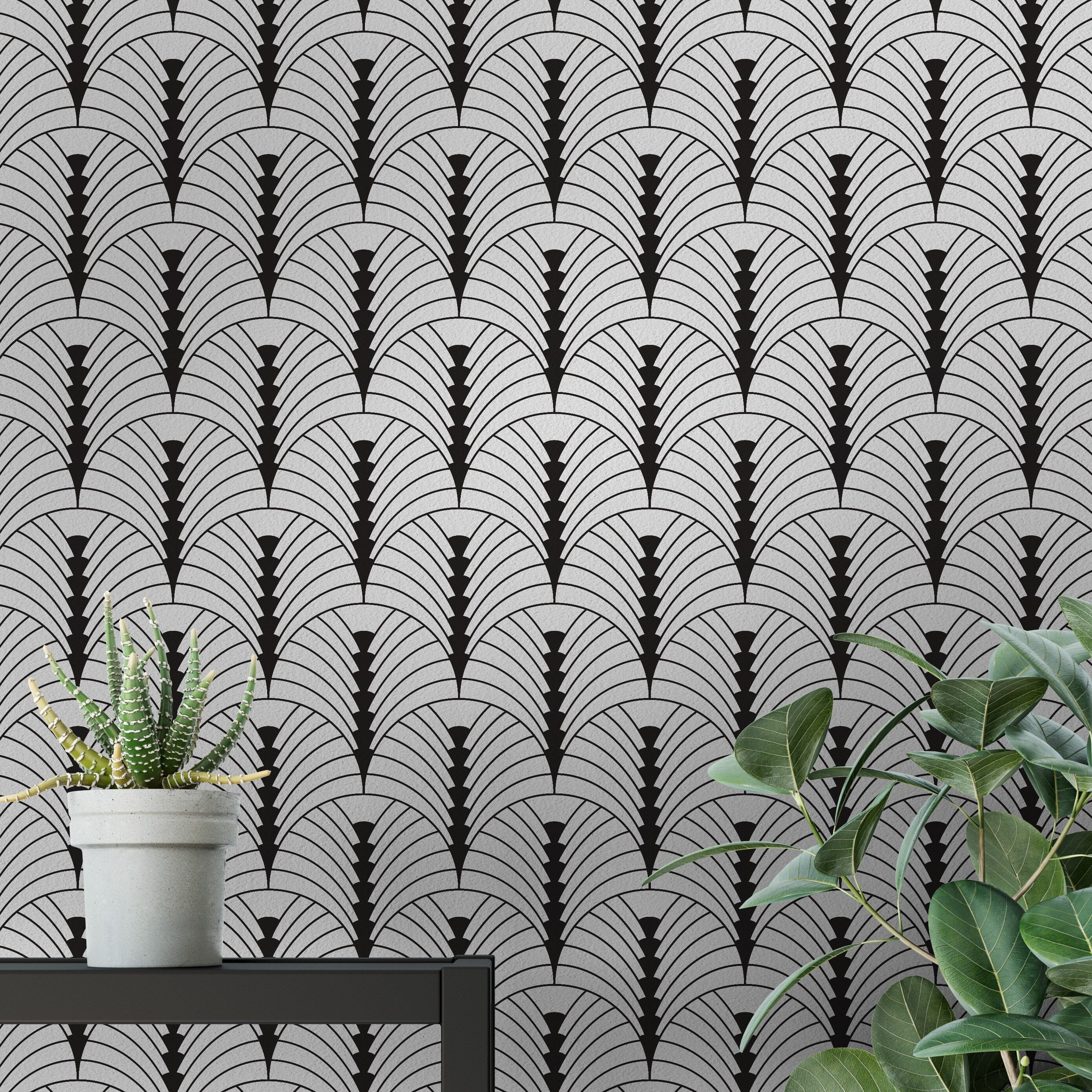 Art Deco Arrow - Pattern Printed Wall Art - Arrow Pattern - Art Deco Pattern - Removable Wallpaper - SKU:ADAW-1