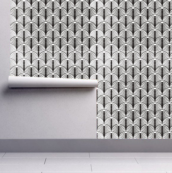 Art Deco Arrow - Pattern Printed Wall Art - Arrow Pattern - Art Deco Pattern - Removable Wallpaper - SKU:ADAW-2