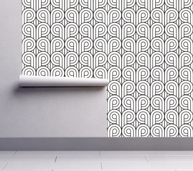 Art Deco Circular - Art Deco Pattern - Pattern Printed Wall Art - Wallpaper - Removable Wallpaper - SKU:ADCW-2