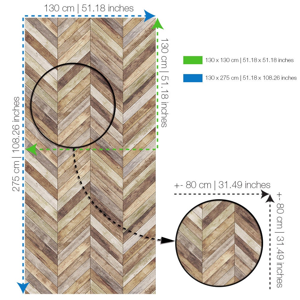 Chevron - Harringbone - Wood - Removable Wallpaper - Wood Wallpaper - Peel and Stick - Fabric Wallpaper - Wall Mural - Wallpaper - SKU:CHWO-4