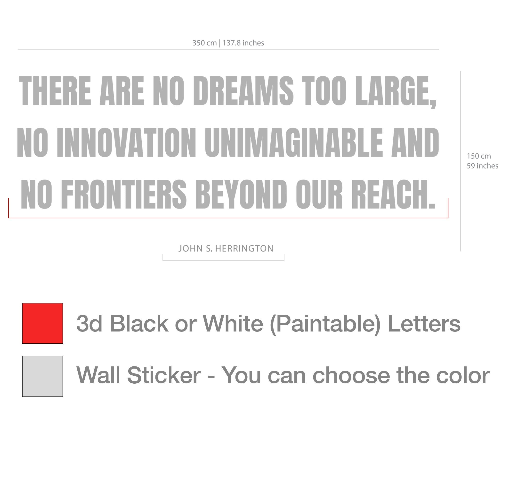 There are no Dreams too Large, no Innovation Unimaginable - SKU:NODR-2