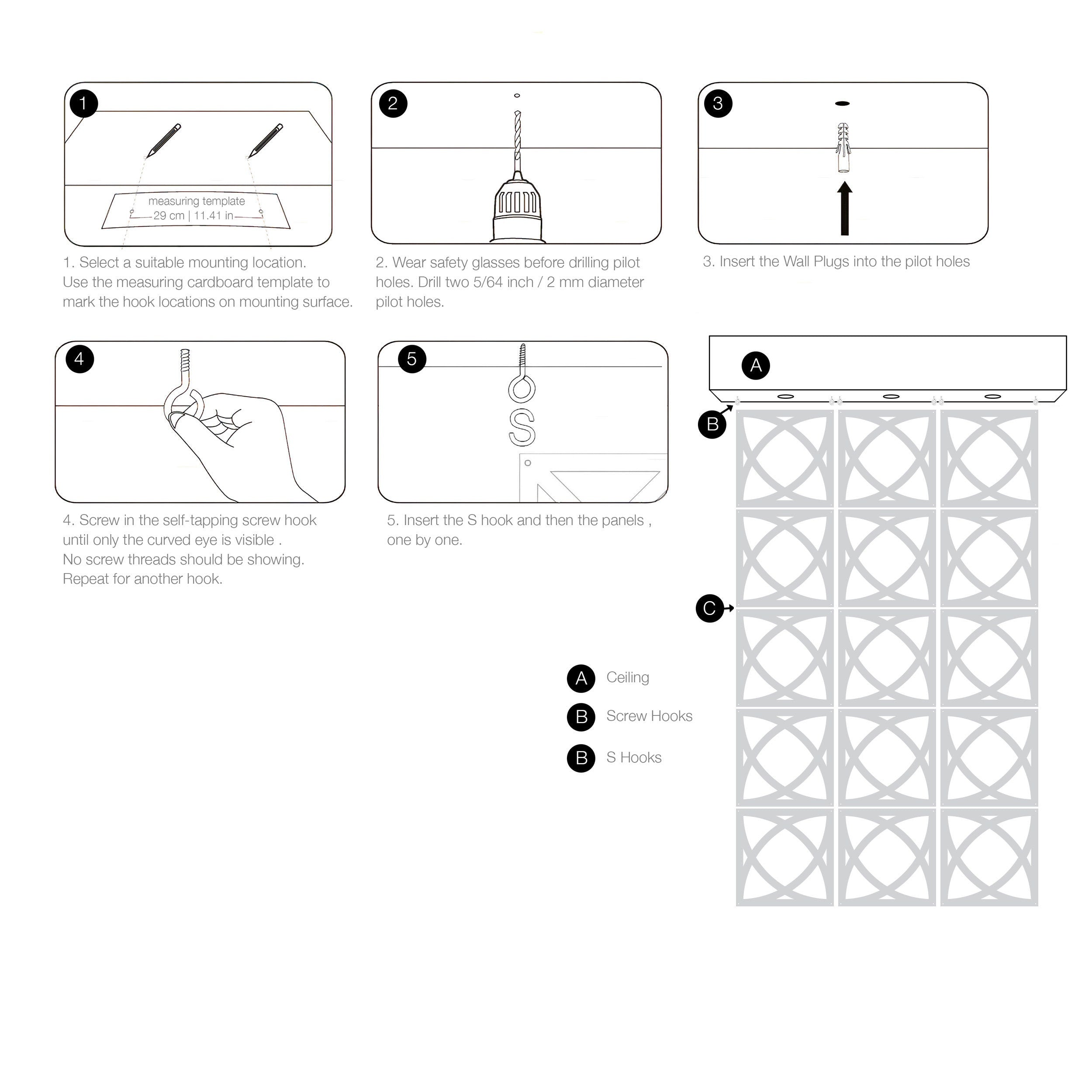 Suspended Divider Screen , Divider Wall  - SKU:MO57-4