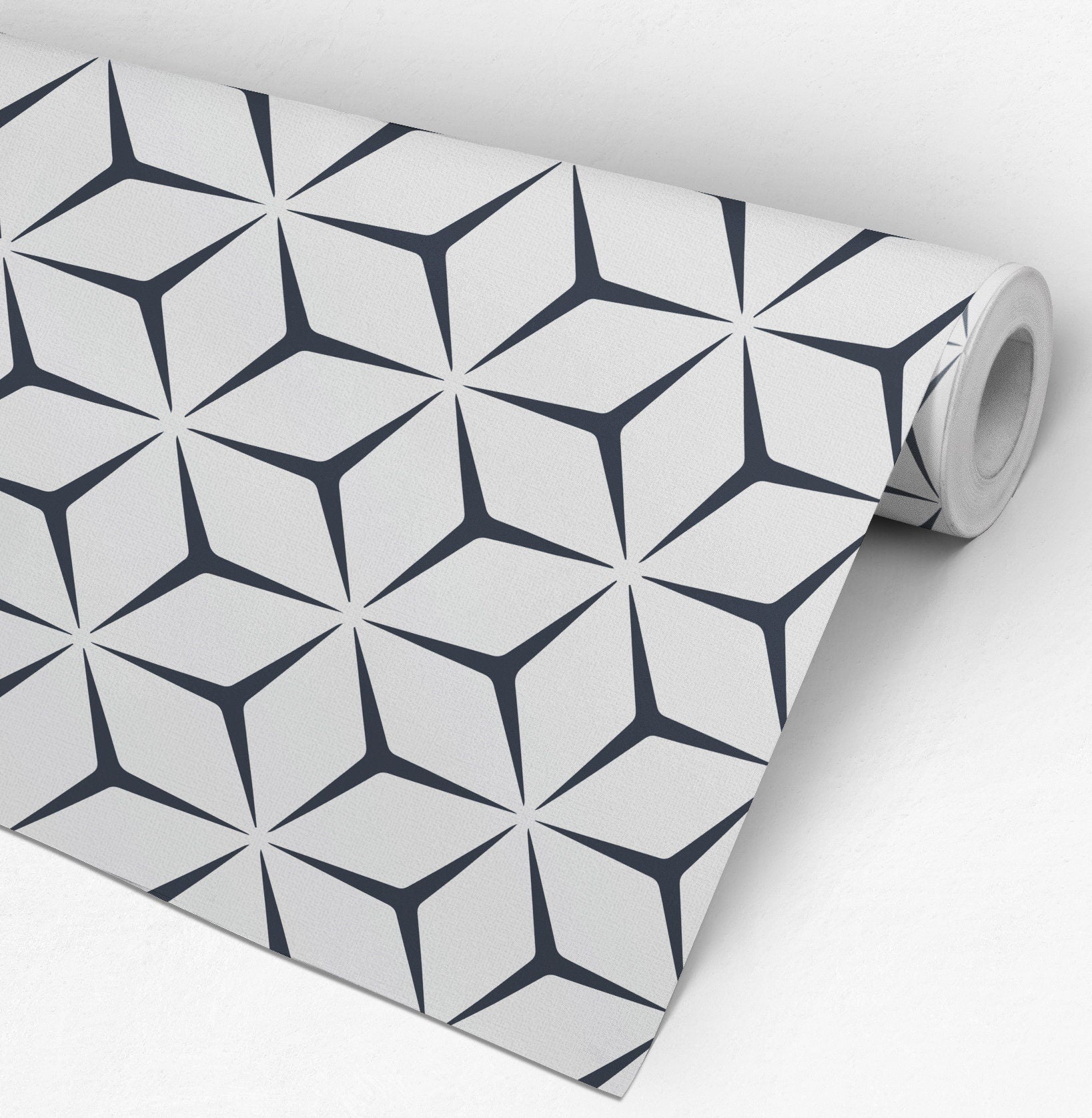 Geometric Stars Wallpaper, Stars. Interior, Wallpaper , Removable Wallpaper - SKU:GEOSTAR-3