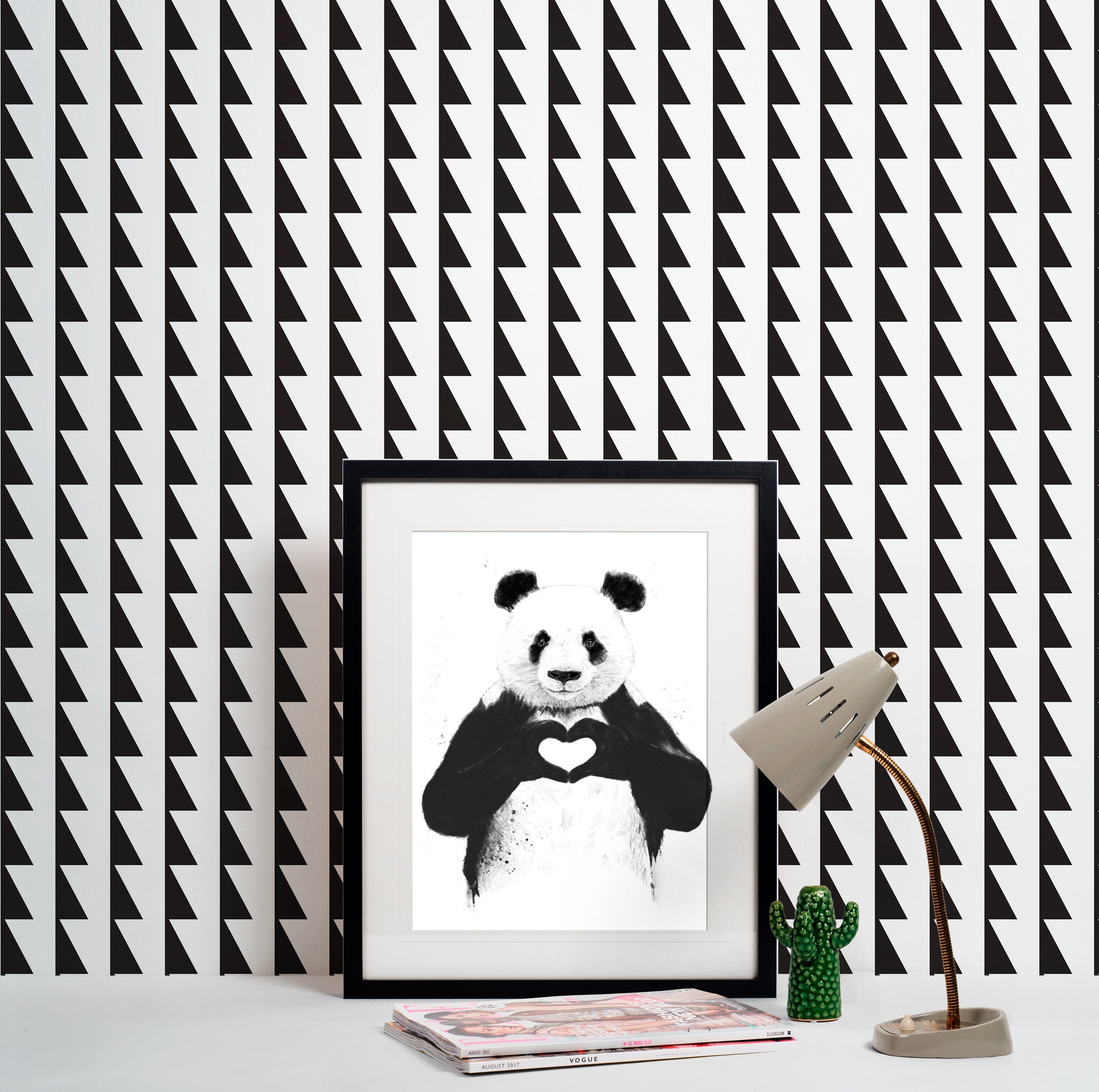 Wallpaper Roll - Small Patterns - Black and White - SKU:WRBW01-2