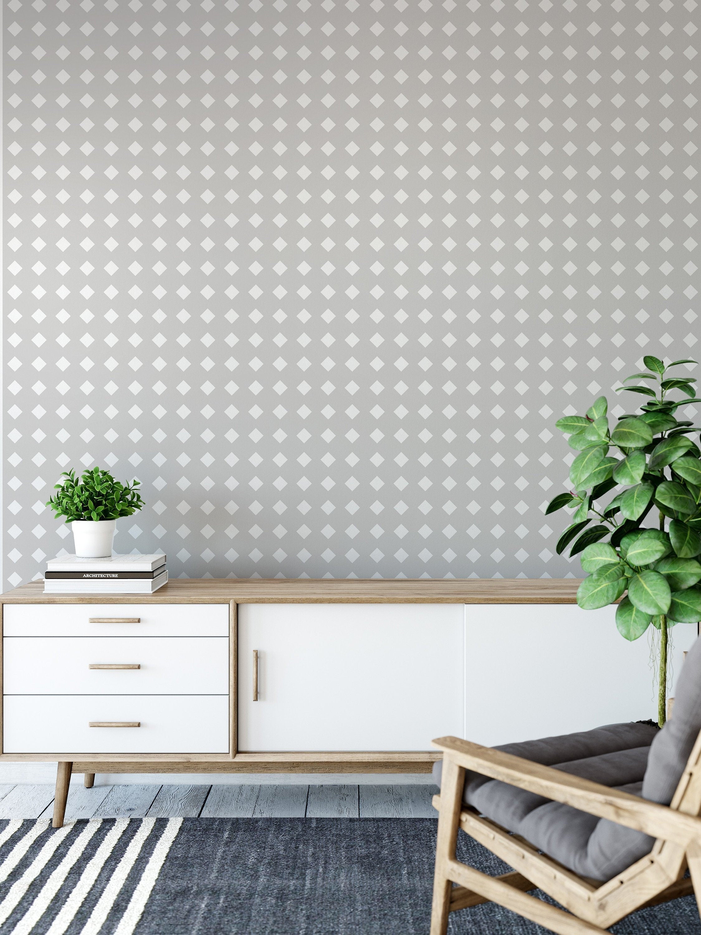 Scandinavian style removable wallpaper available in self adhesive wallpaper - SKU:WRLG02-0