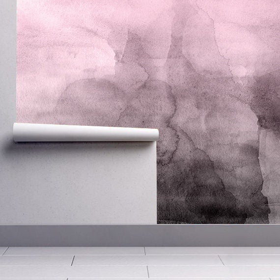 Pink, Quartz, Ombre, Wallpaper, Luxury, Removable, Peel and stick, Self adhesive, Temporary, Wall Mural, Fabric - SKU:Wtcpkqtz-3