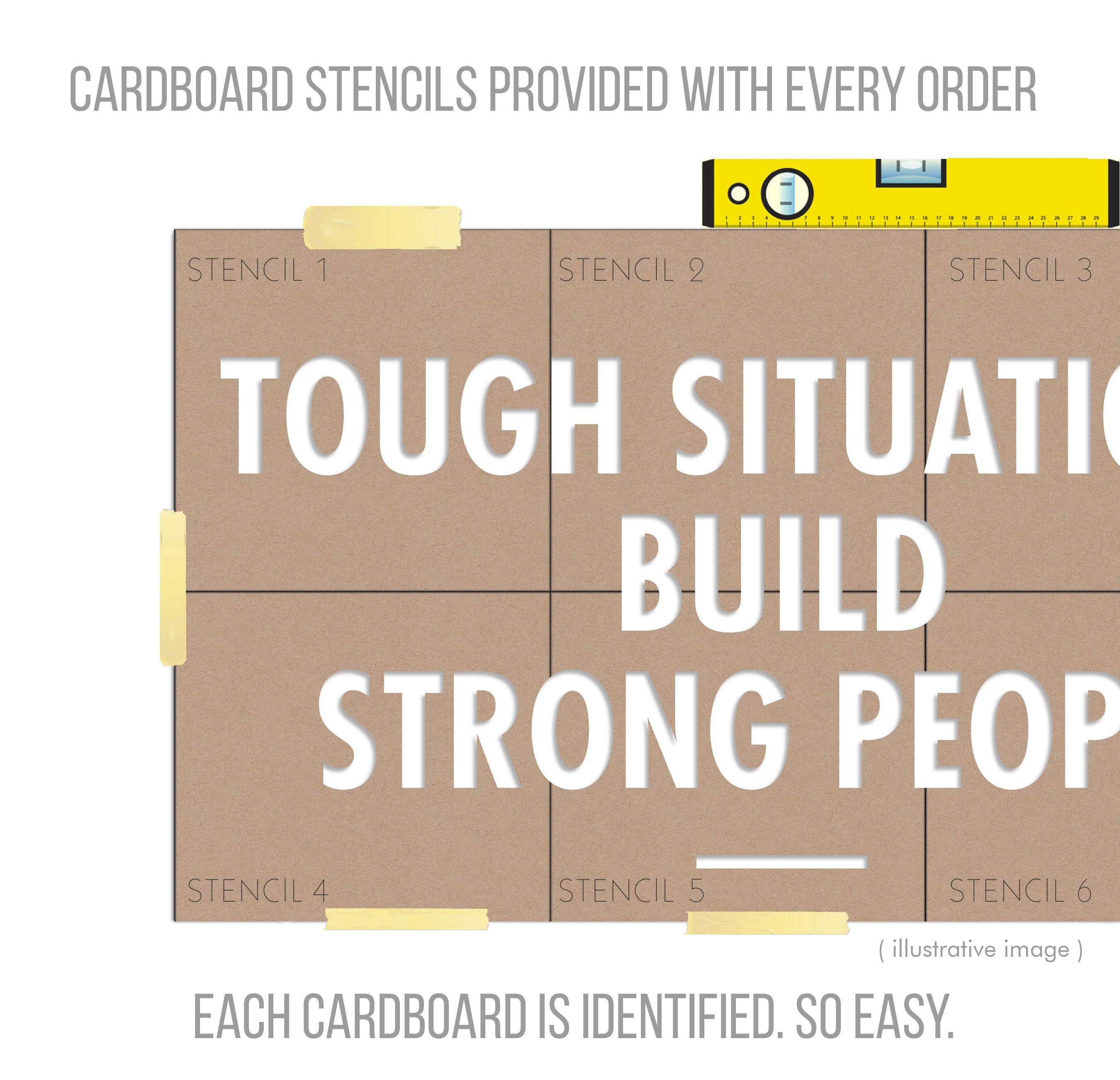 Tough Situations build Strong People - Workplace wall art , Functional Office Décor , Cool Offices, Workplace Decor SKU:TSBSP-1