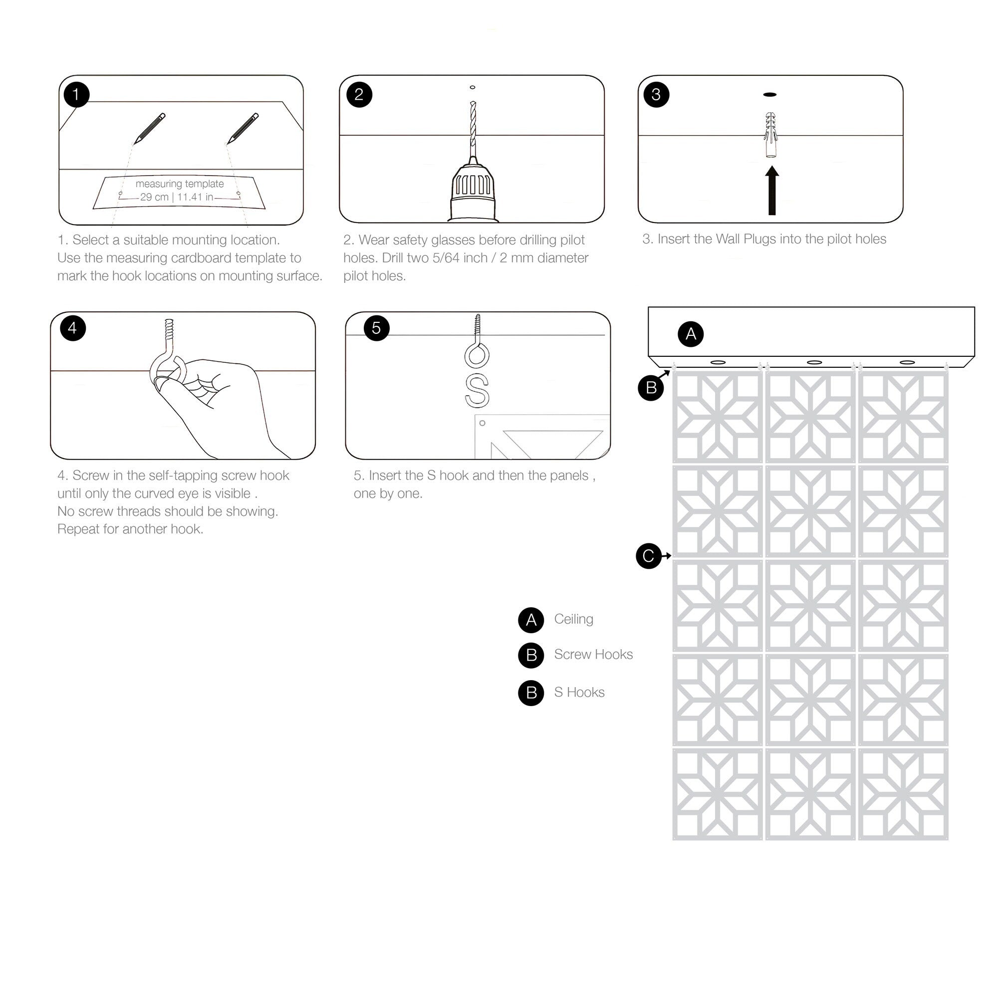 Room dividers  - SKU:MO58-4