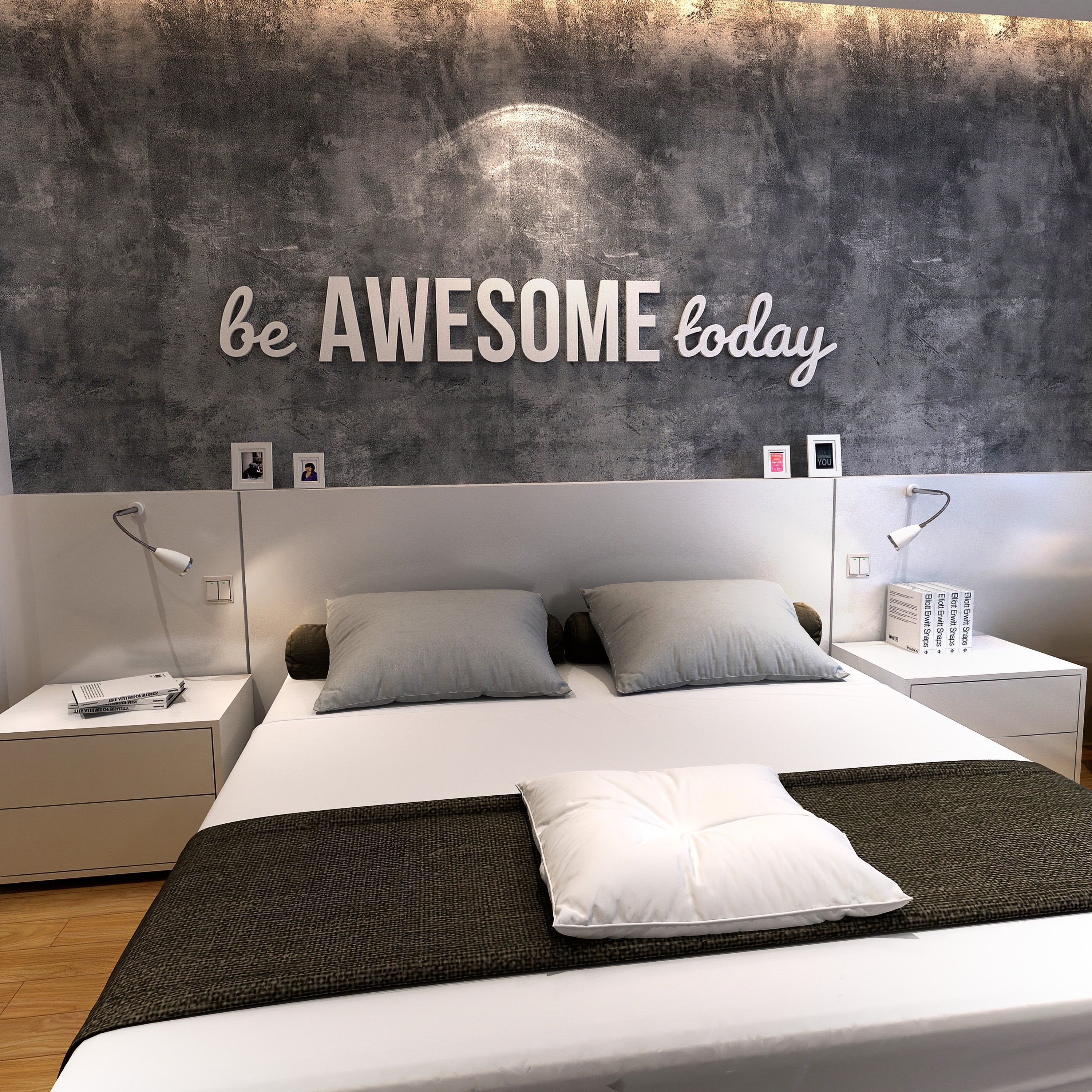 Positive Quote , be Awesome today, Inspirational Quotes - Positive Quotes for Home Decor - 3D Wall Quotes - SKU:BEAWE-1