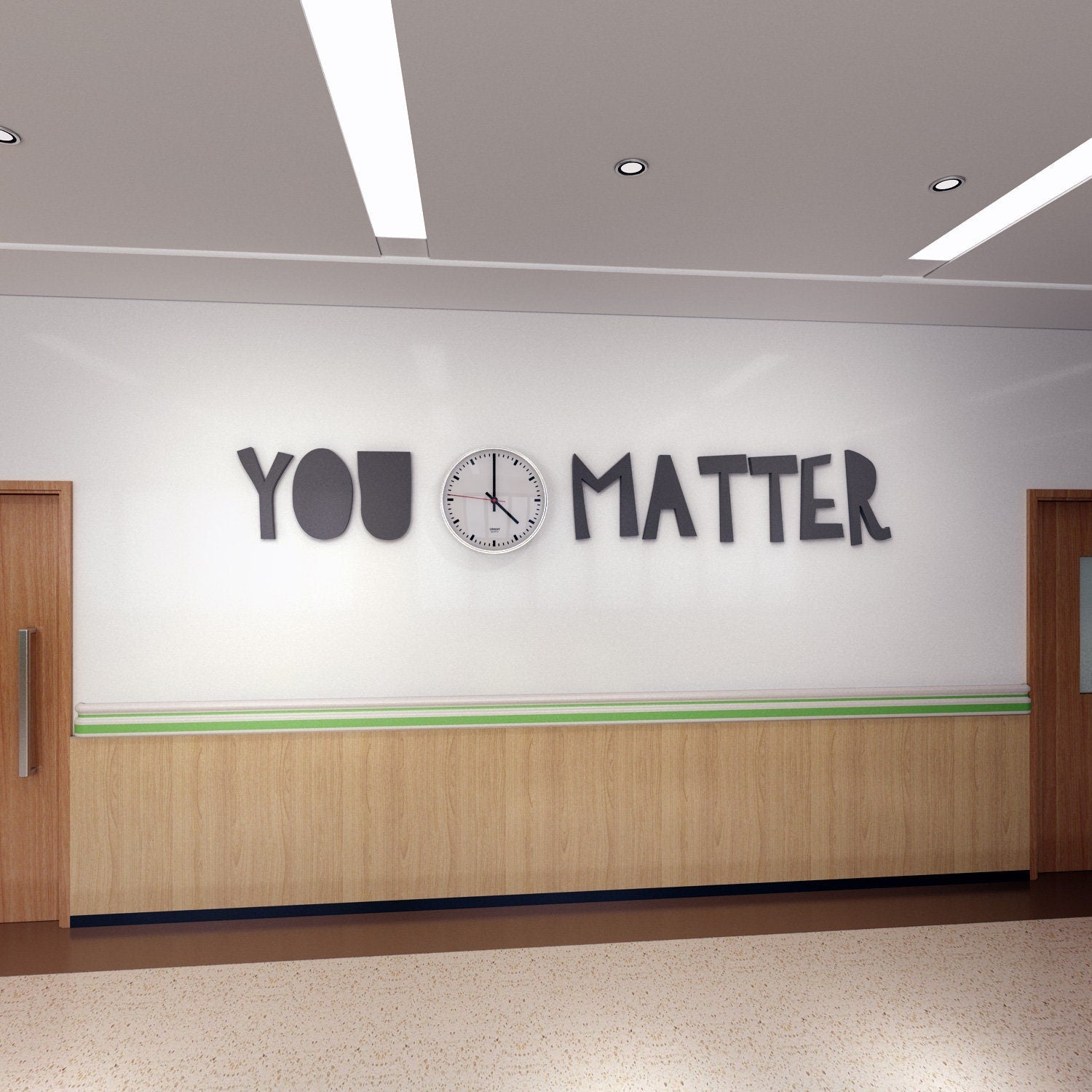 Classroom Decor, You matter 3D Quote, classroom Decor Quote, Playroom decoration , Playroom decor - SKU:CLA6-0