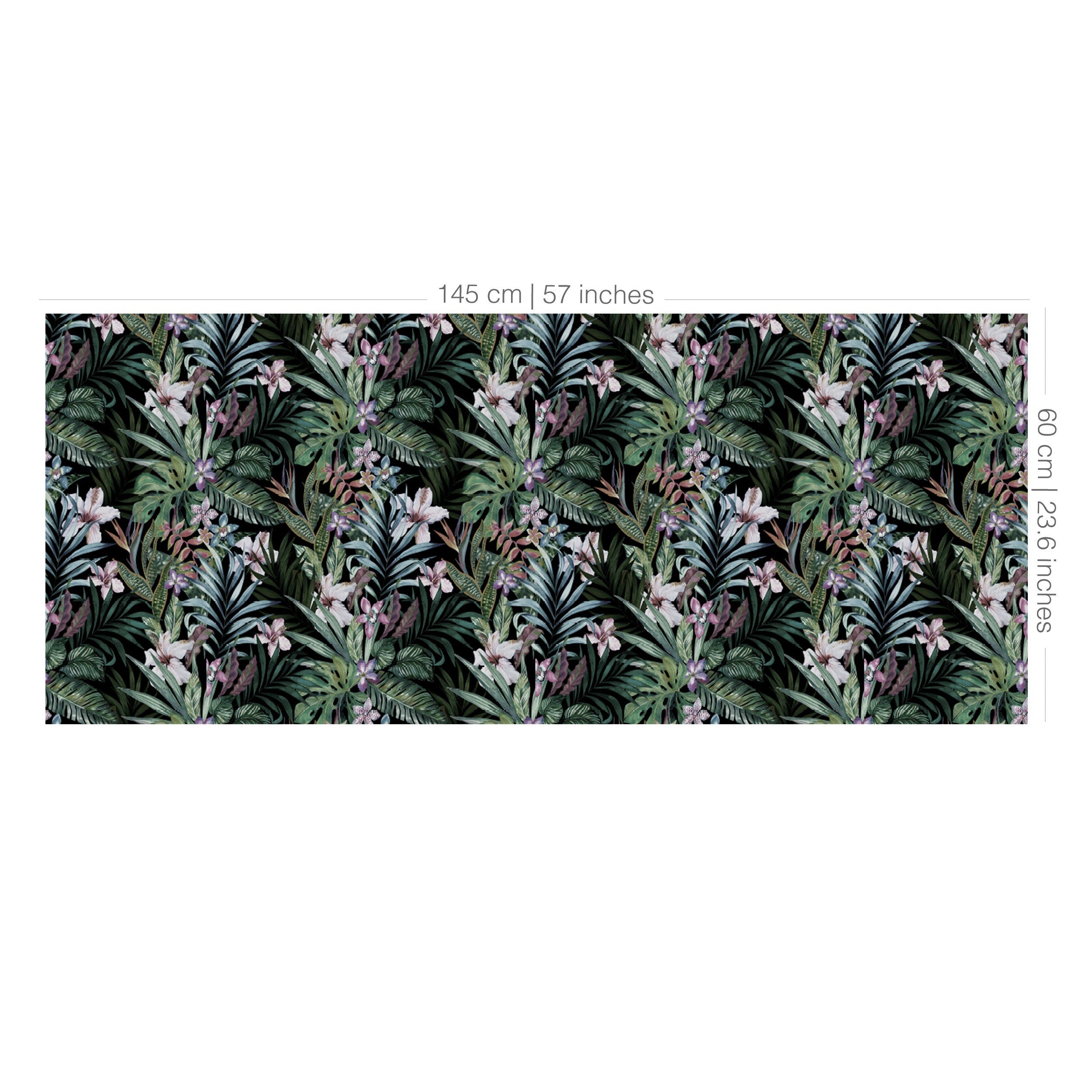 Backsplash Dark Tropical Leaves - Peel and Stick - SKU:SDTL-4