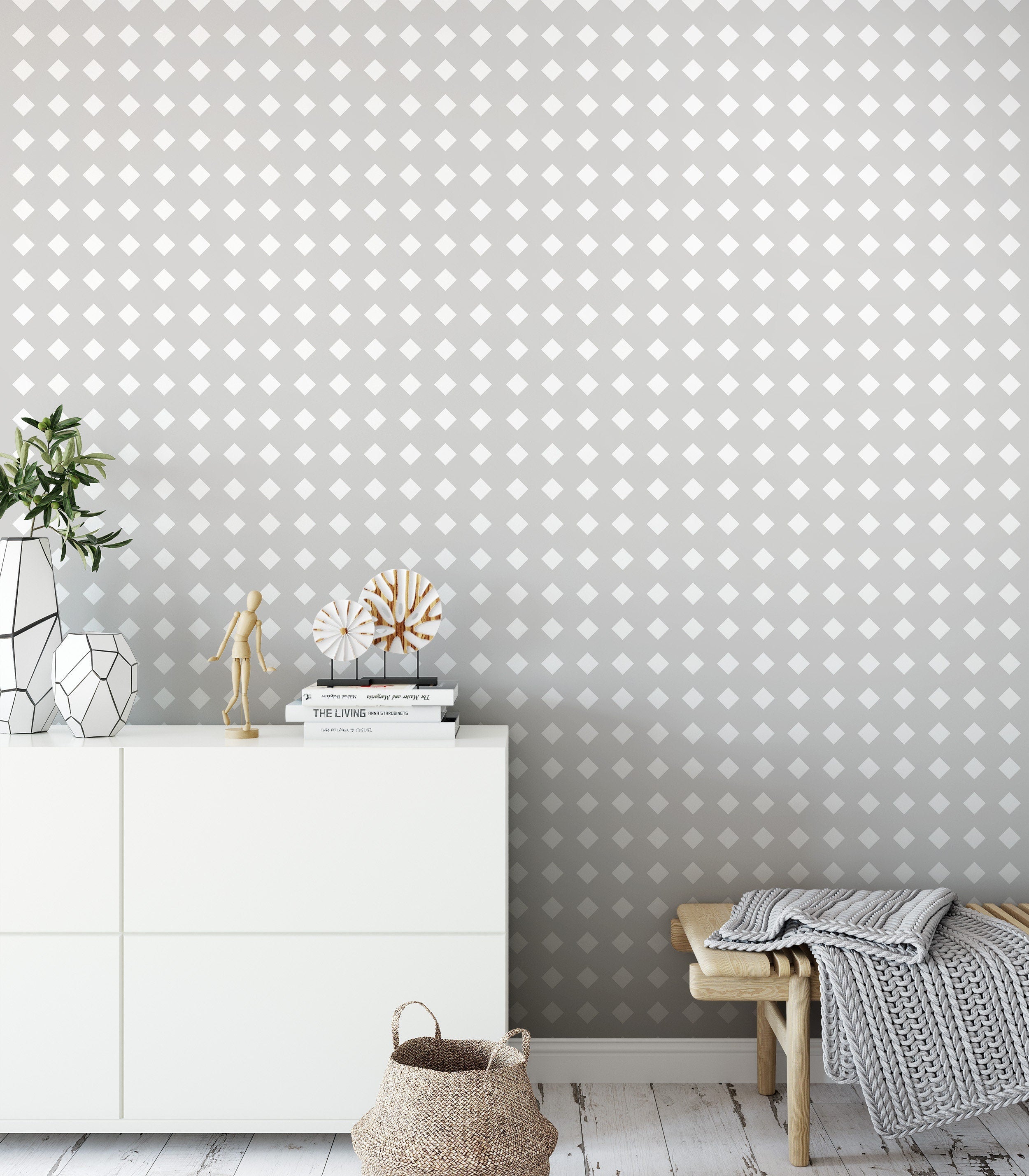 Scandinavian style removable wallpaper available in self adhesive wallpaper - SKU:WRLG02-3