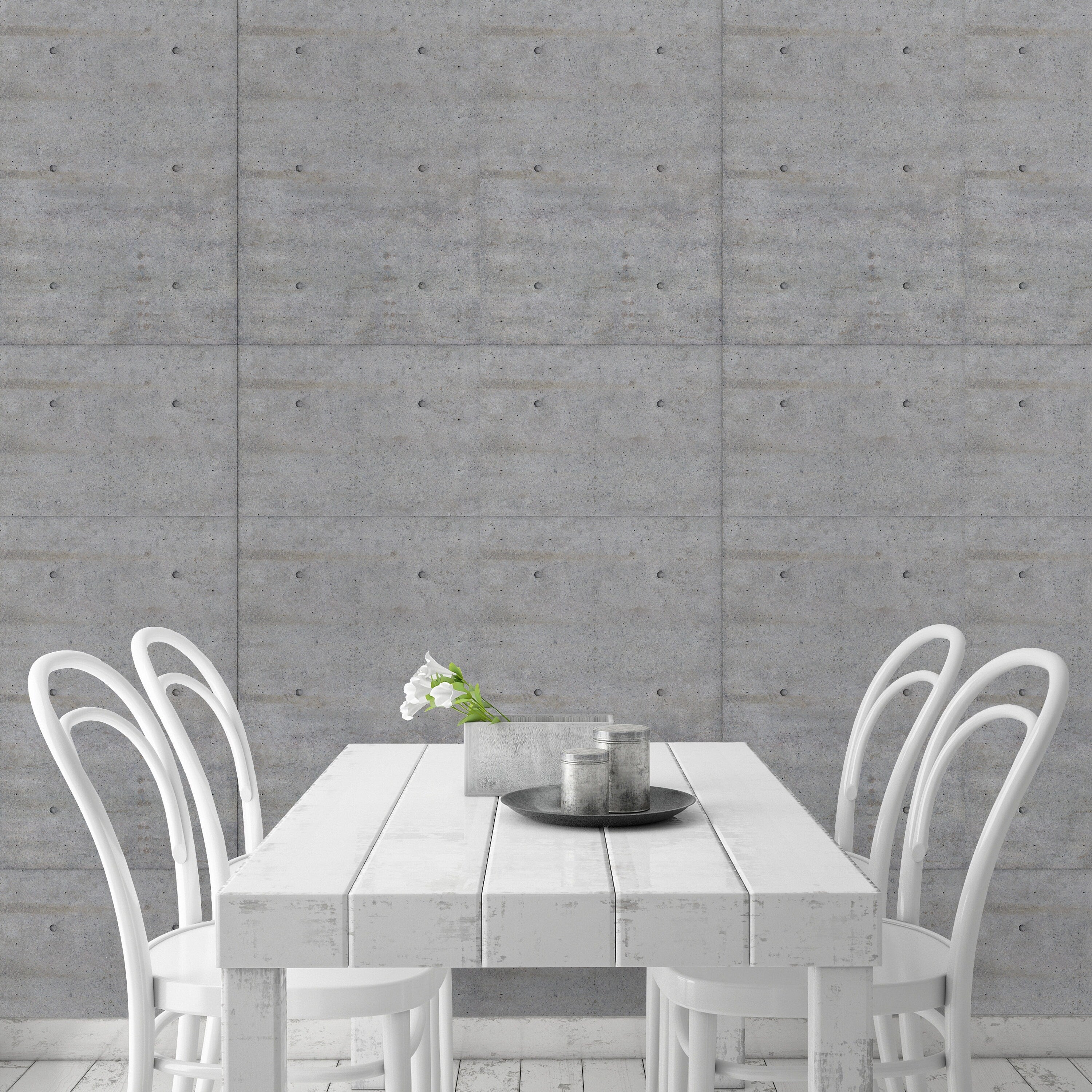 Concrete Wallpaper - Removable Wallpaper - Modern Style - Concrete Wall Decor - Peel and Stick - Fabric Wallpaper - Wallpaper - SKU:CONC-1