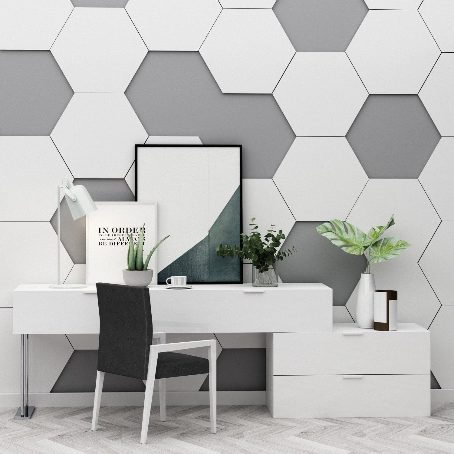 3D Hexagon Wall Decor (Pack 30)-0