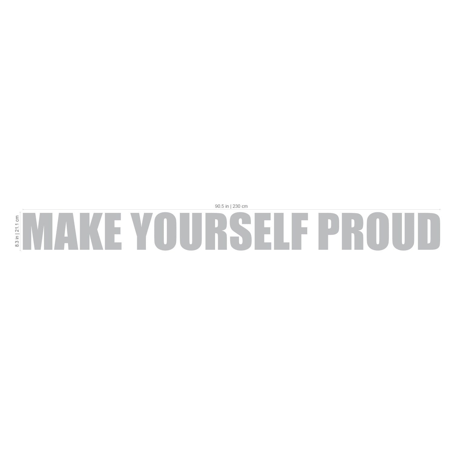 Make Yourself Proud, Classroom Decor, 3D Quote, classroom Decor Quote, Playroom decoration , Playroom decor - SKU:CLA9-2