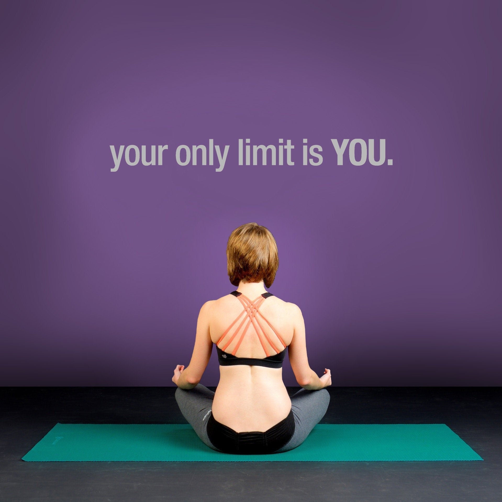 Your Only Limit is You Quote - Sports Decals - Gym Wall Decal - Workout Stickers - Fitness Stickers - Motivational - Inspirational -SKU:YOLI-0