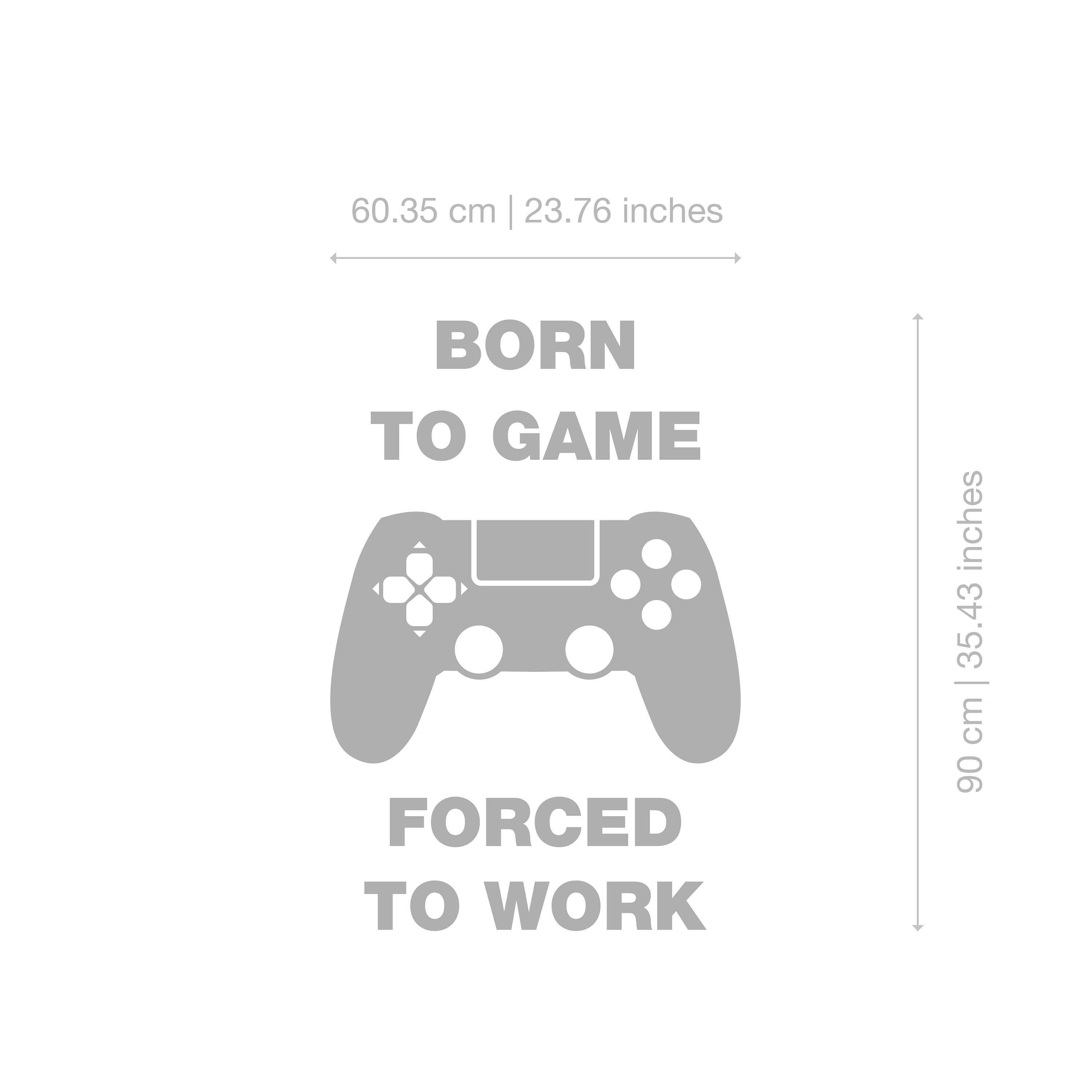 Game Decor - Gaming - Gaming Decor - Gaming Decal - Gaming Stickers - Game Room - Born to Game - SKU:BTGFW-2