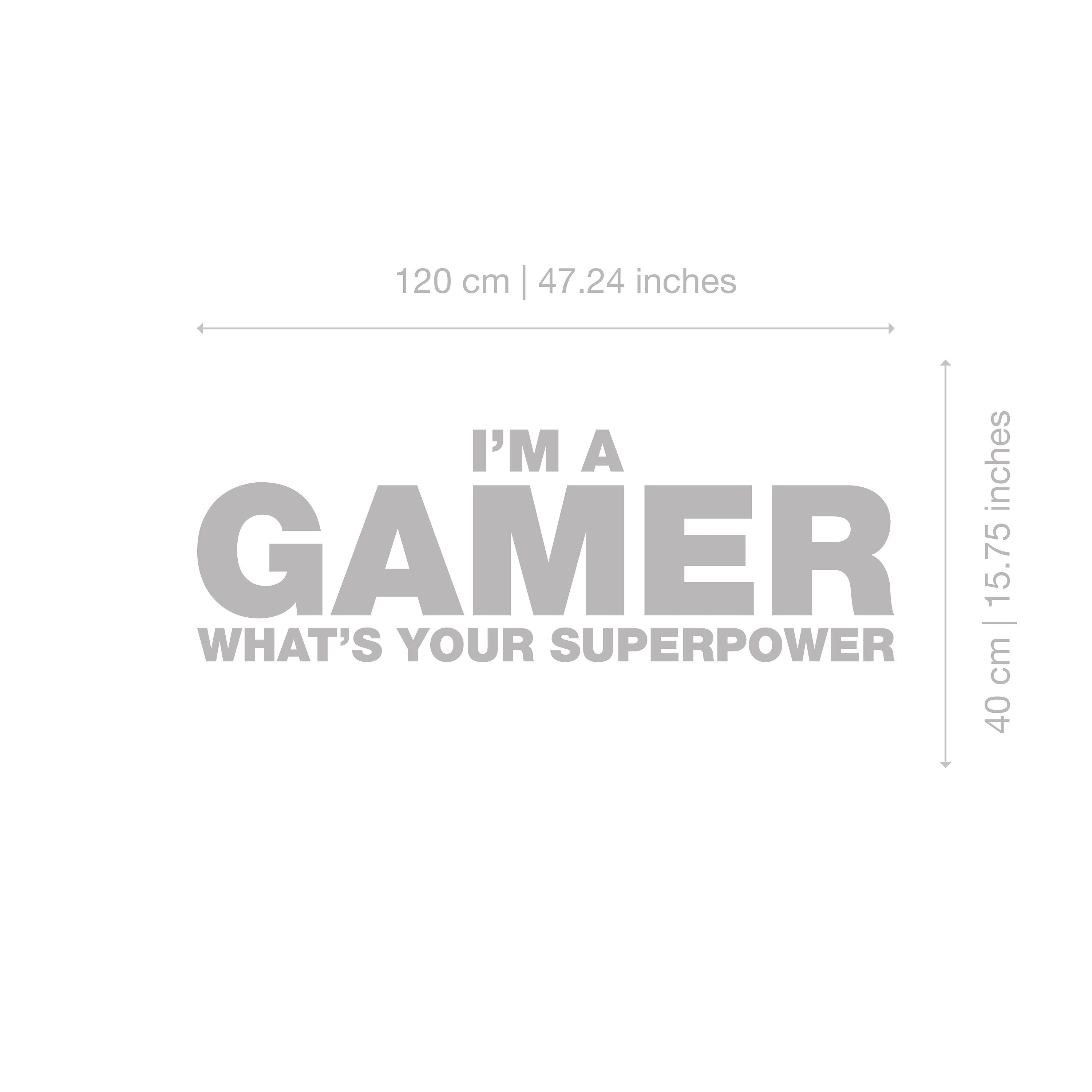 Game Decor - Gaming - Gaming Decor - Gaming Decal - Gaming Stickers - Game Room - What’s your superpower Sticker - SKU:IMAG-2