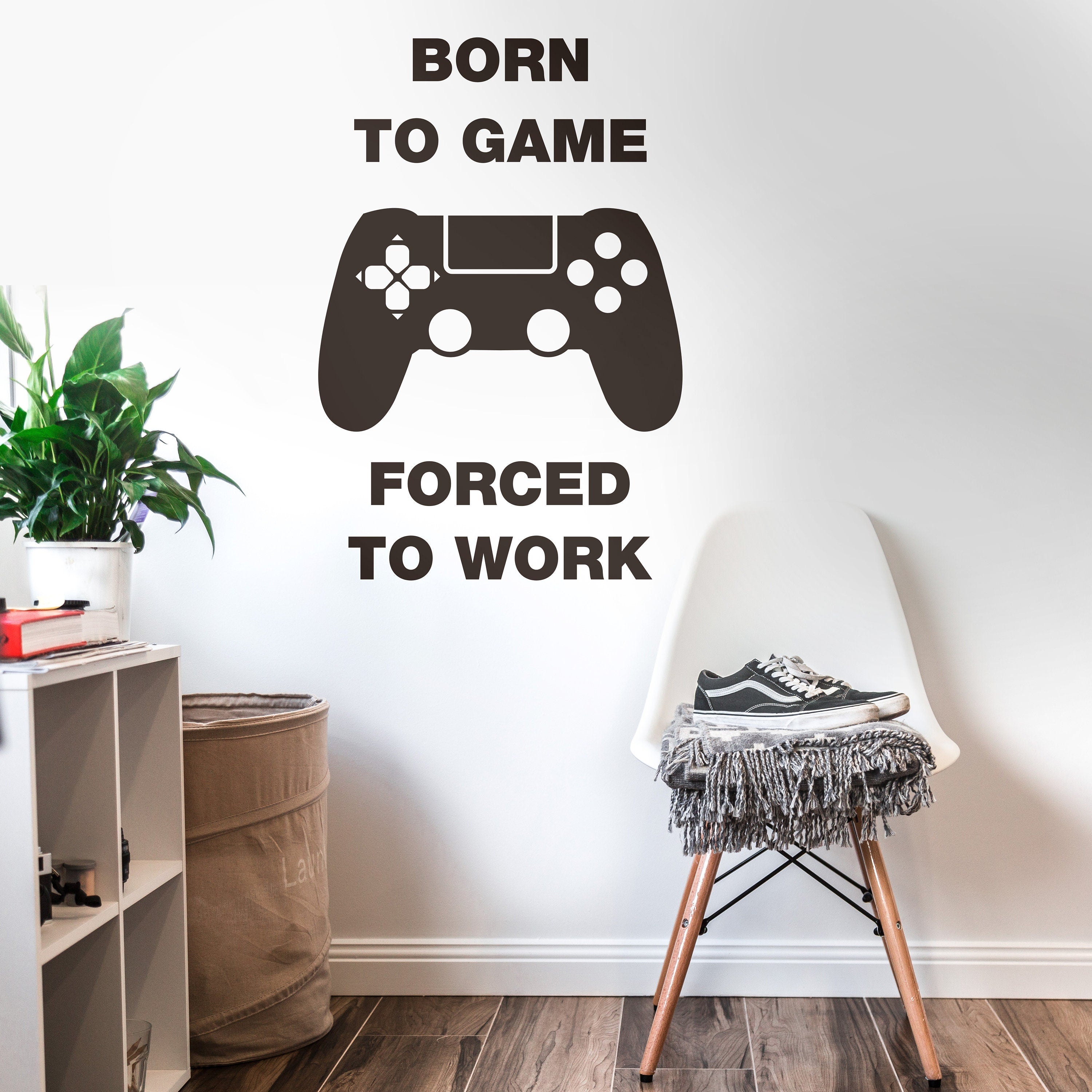 Game Decor - Gaming - Gaming Decor - Gaming Decal - Gaming Stickers - Game Room - Born to Game - SKU:BTGFW-0