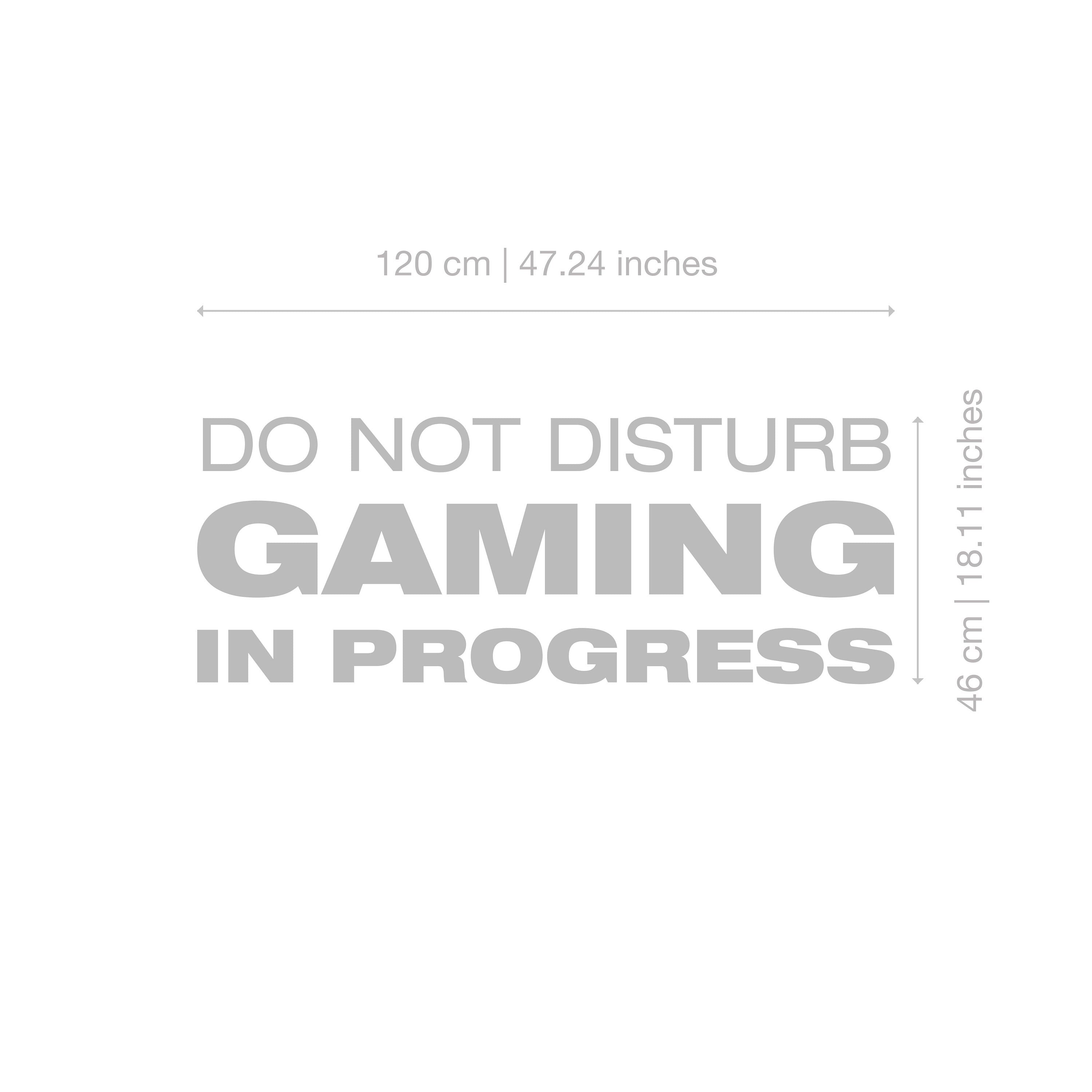 Game Decor - Gaming - Gaming Decor - Gaming Decal - Gaming Stickers - Game Room - Do not Disturb Gaming in Process - SKU:DNDB-2