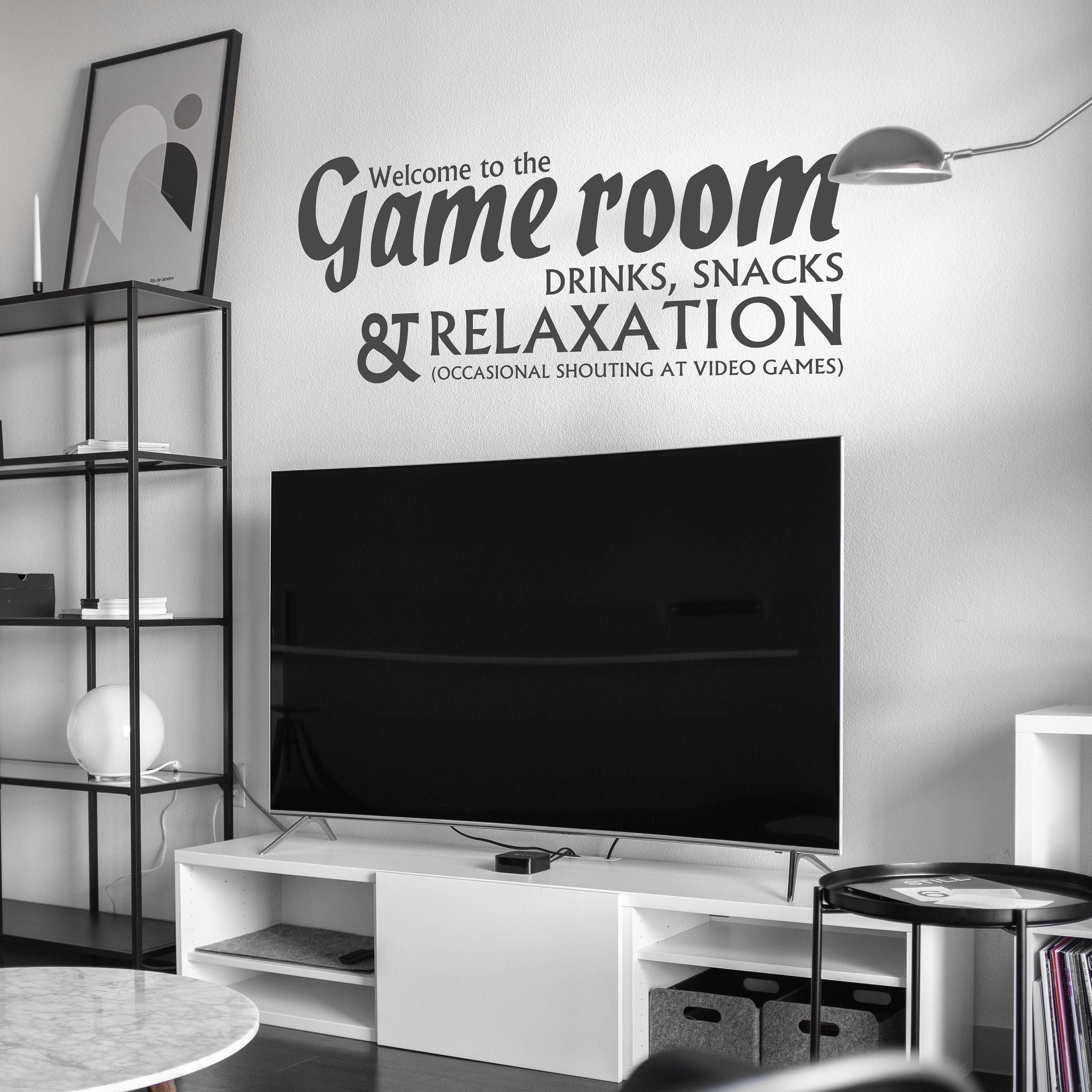 Game Decor - Gaming - Gaming Decor - Gaming Decal - Gaming Stickers - Game Room - Welcome to the Game Room - SKU:WTGR-0