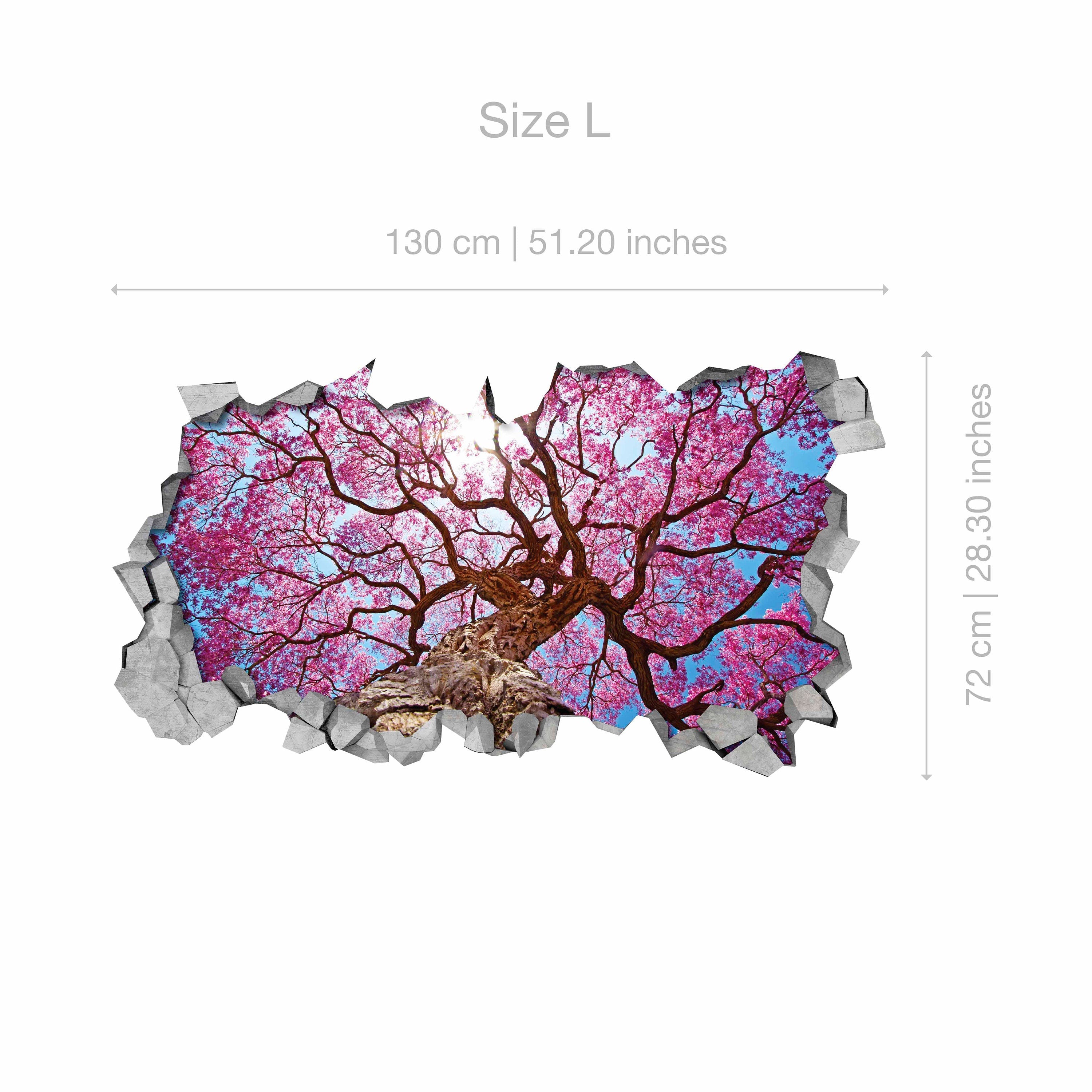 Sakura Cherry Tree Ceiling - 3d Wallpaper - 3d wall decals - 3d printed - 3d wall art - 3d art - Wall Sticker - Wall Decal - SKU: SCT3DW-3