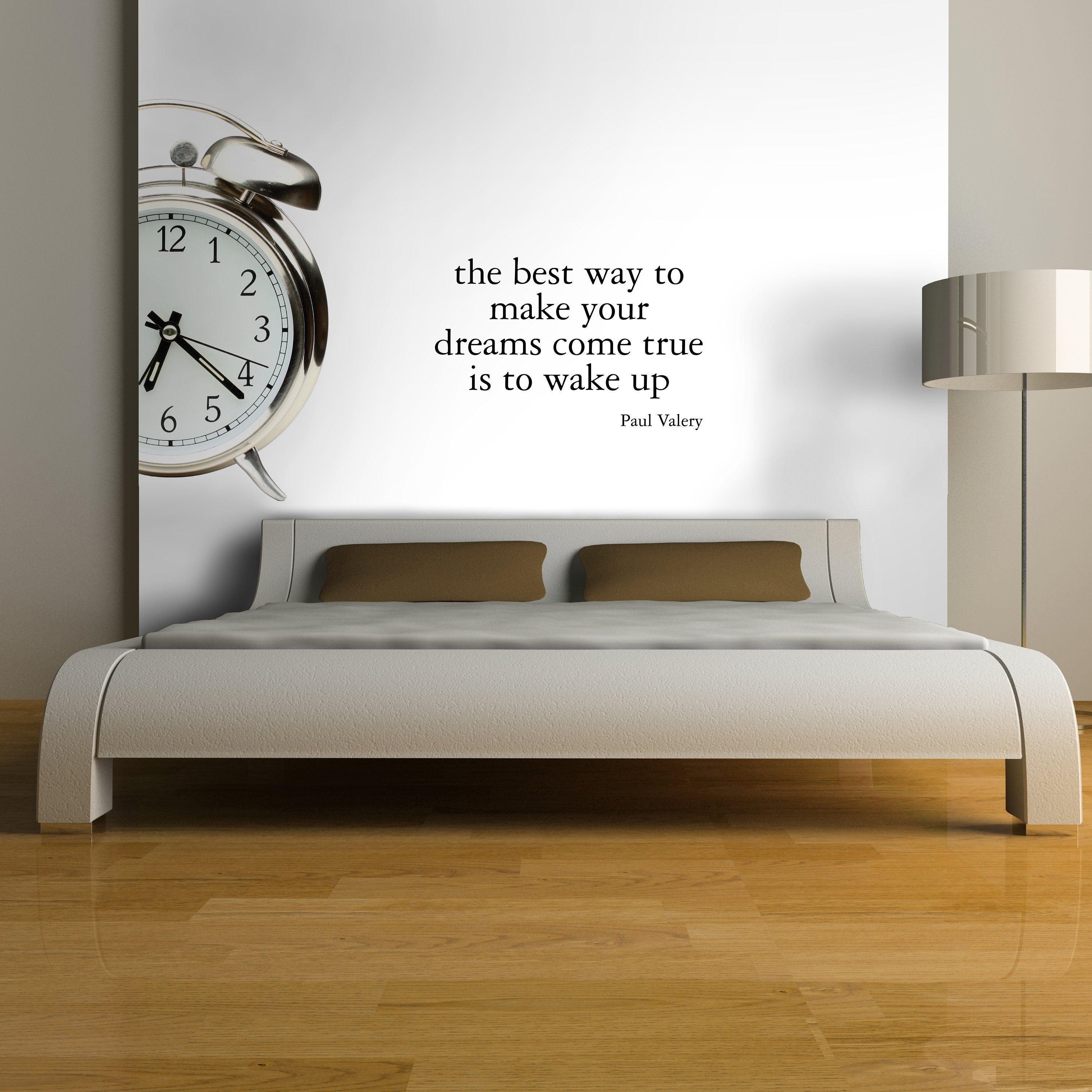 Wake Up, Paul Valery Quotes, Wall Art, Clock Decal, Decals, Stickers, Wall Decals, Wall Stickers, Wall Decor, Print Art, Print - SKU:BESTWAY-0