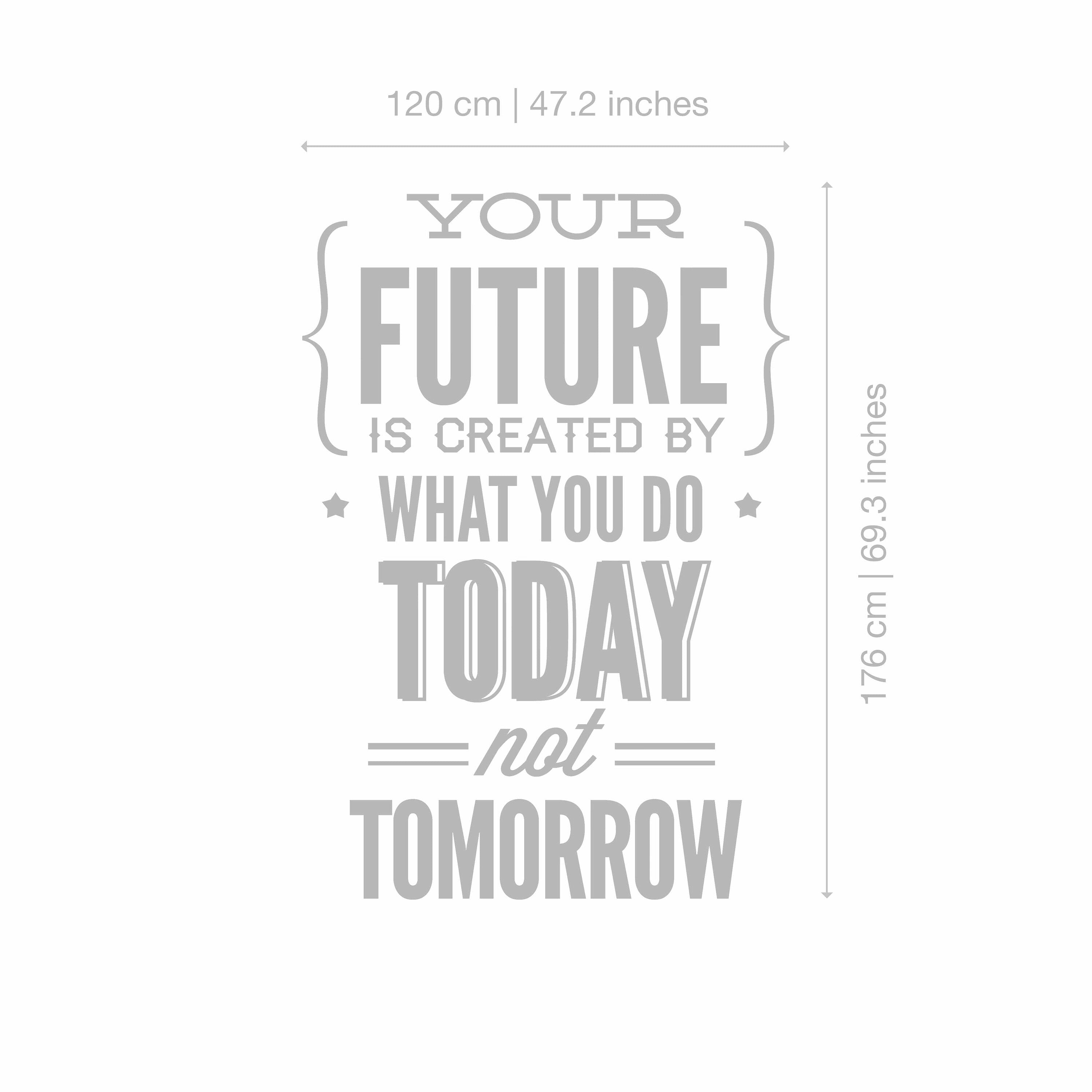 Typography Stickers Office Decor - Your Future Today - Inspirational Stickers Motivational Decals SKU:DOITSTICKER-4