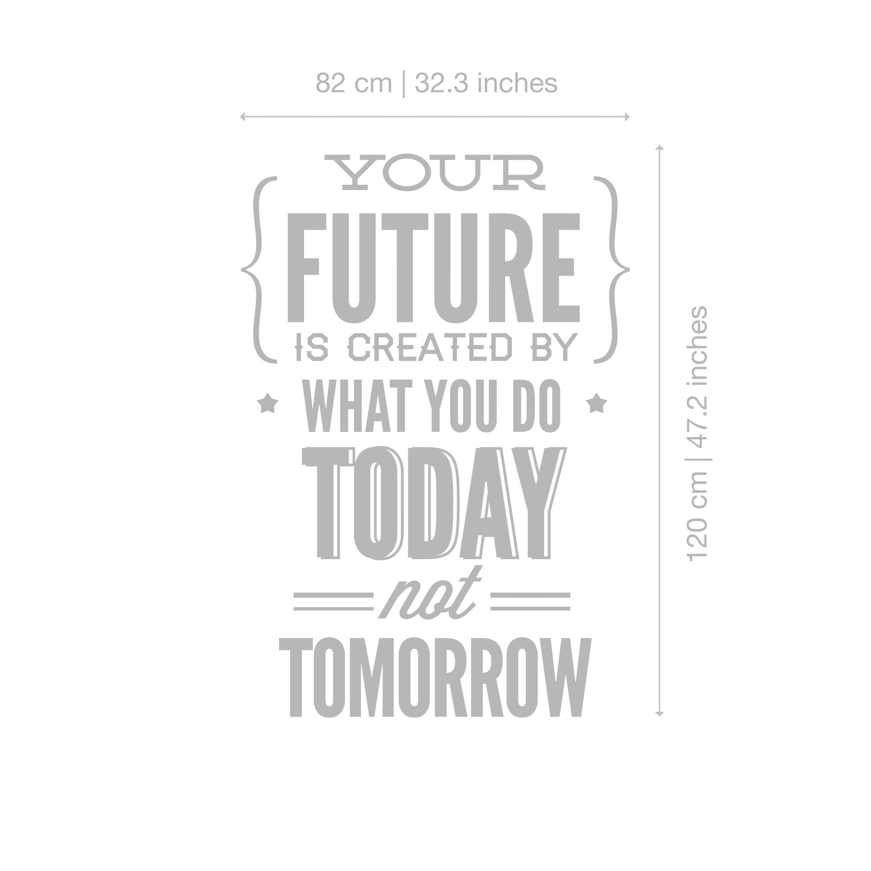 Typography Stickers Office Decor - Your Future Today - Inspirational Stickers Motivational Decals SKU:DOITSTICKER-3